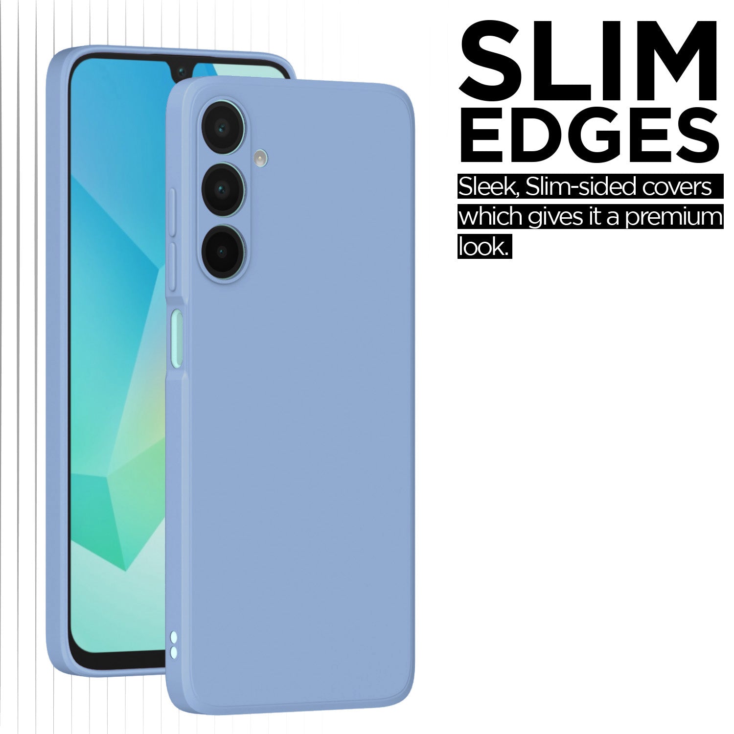 Pikkme Samsung Galaxy A26 5G Soft Matte Liquid Silicone Back Cover (Aqua Blue)