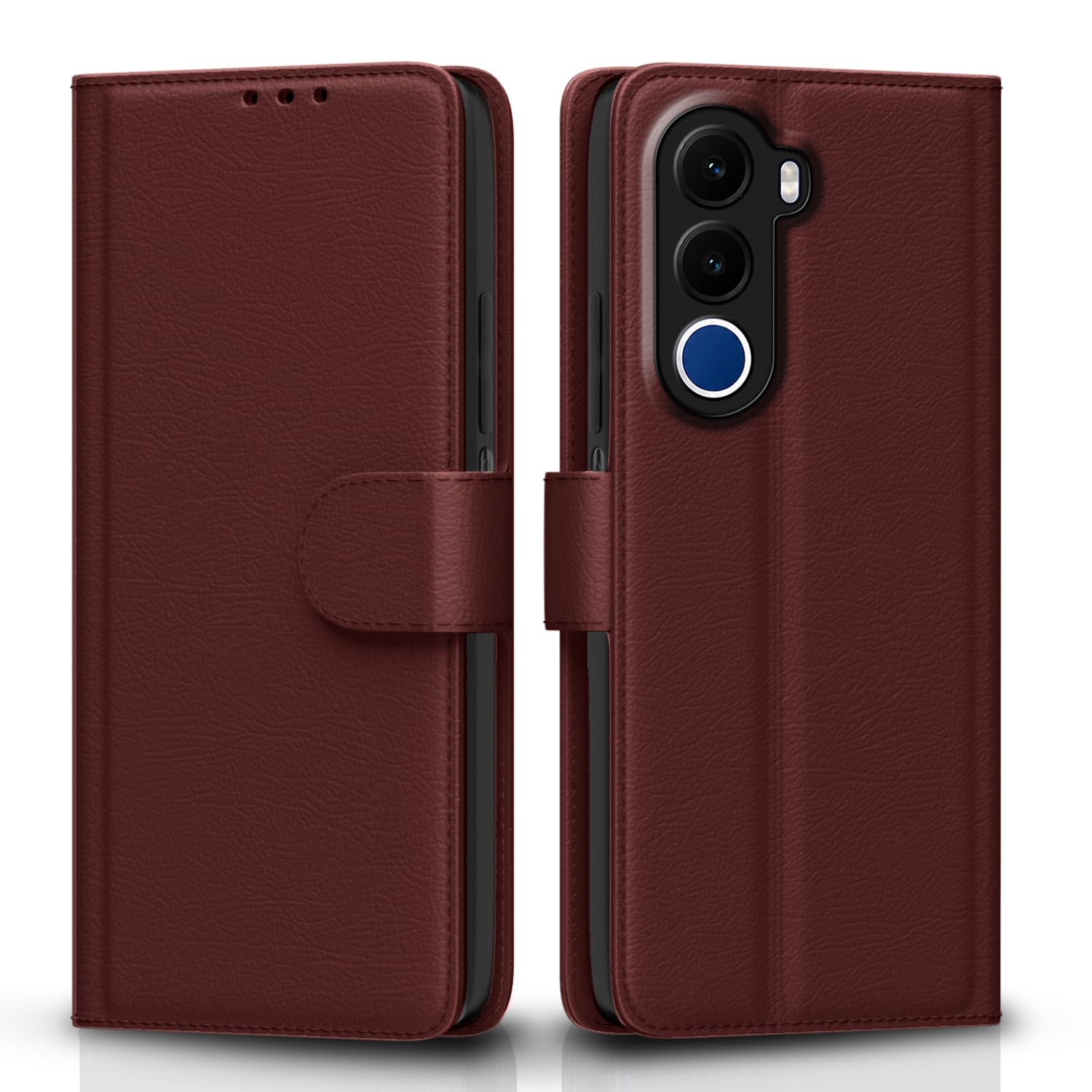 Pikkme brown mobile flip cover for Realme C100x