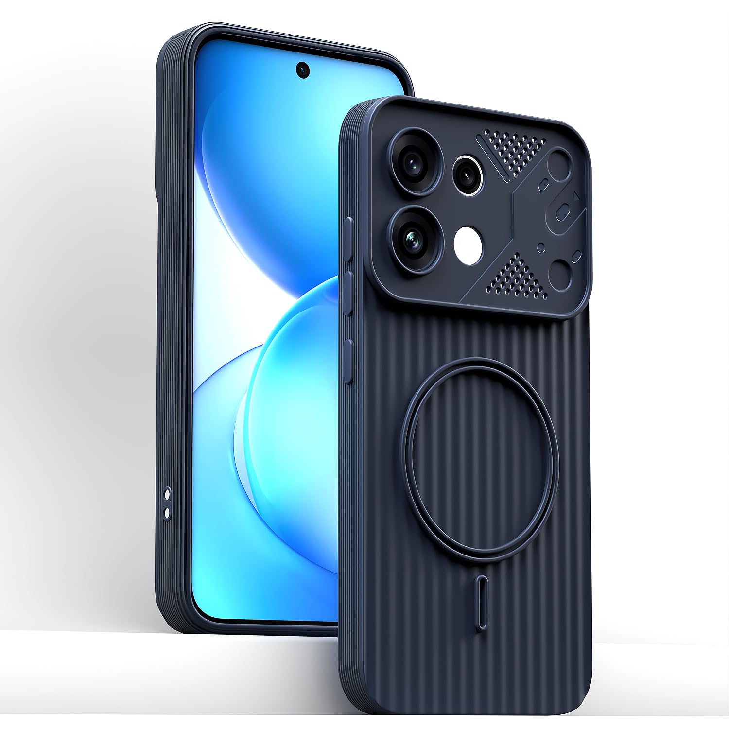 Pikkme Oppo Reno 16c 5G blue mobile cover – photo 2