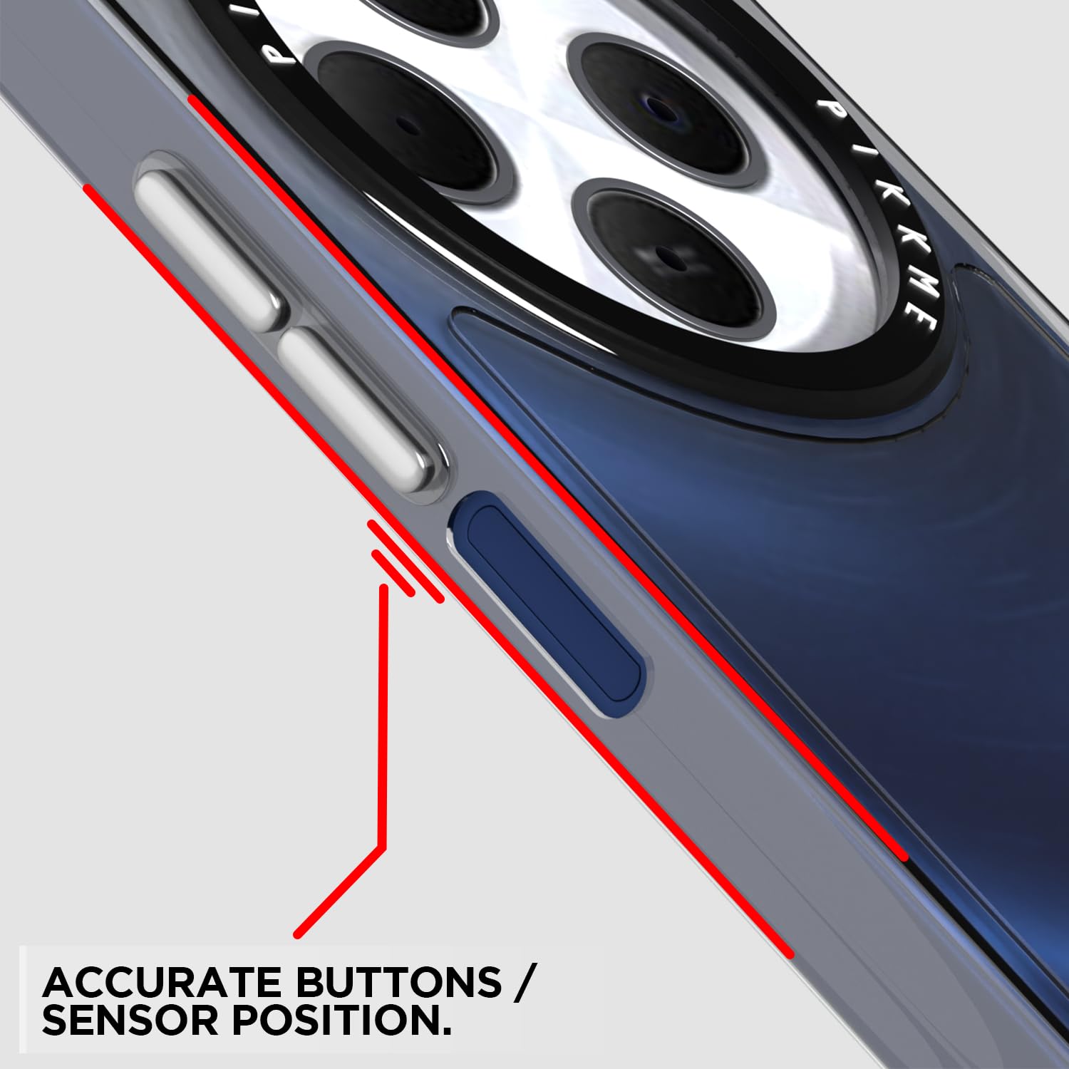 Pikkme Redmi 14C 4g Transring Back Cover (Transparent)