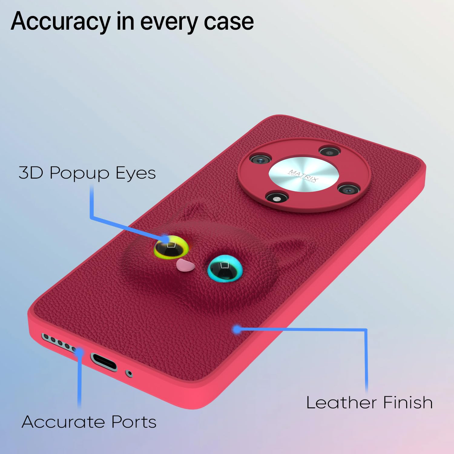 Pikkme Honor X9b 5G Kitty Back Cover (Pink)