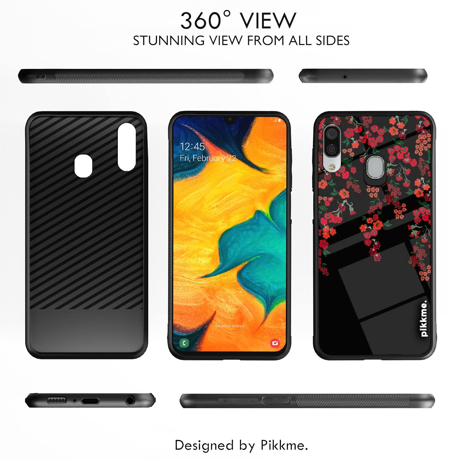 Pikkme Samsung A20/A30/M10s Flower back cover – photo 2