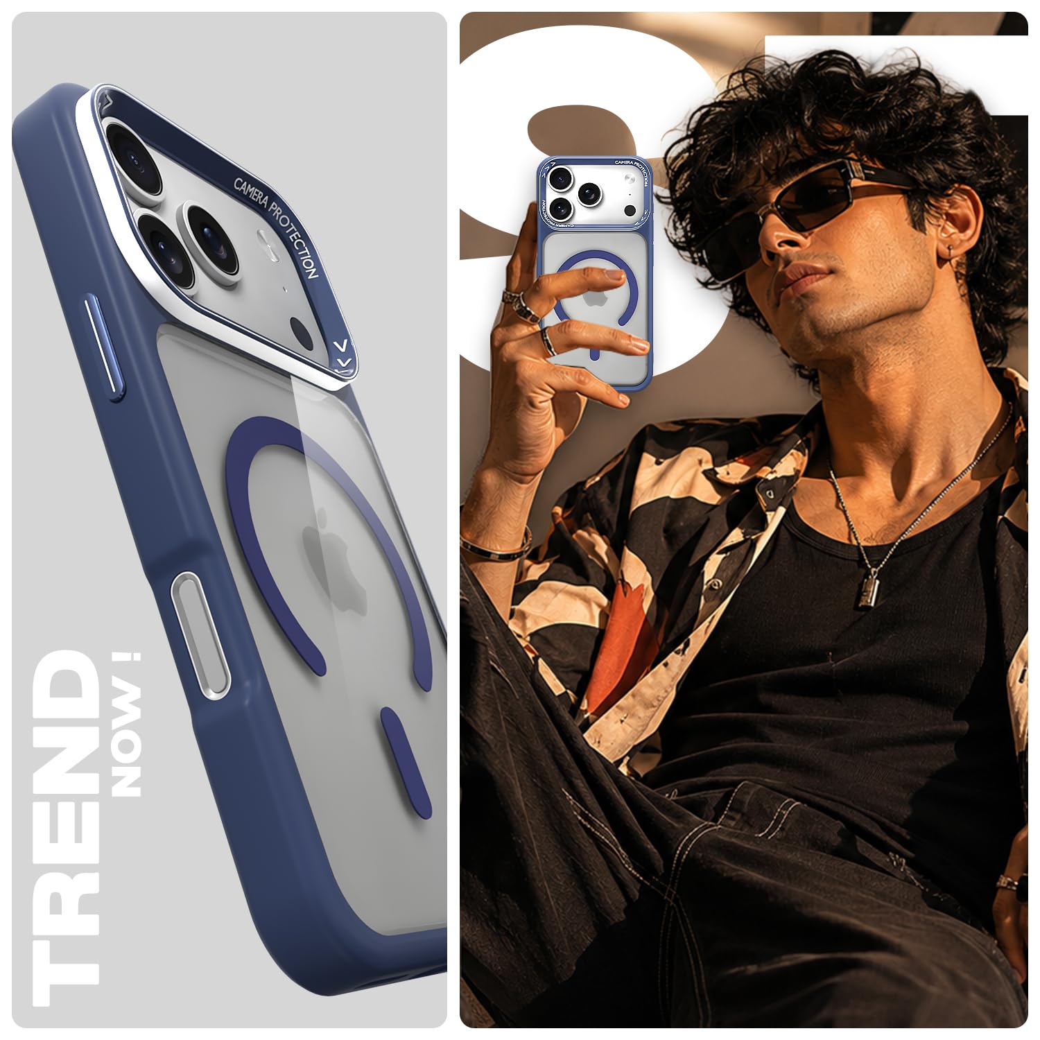 Pikkme blue mag-safe mobile cover for iPhone 17 Pro – photo 7