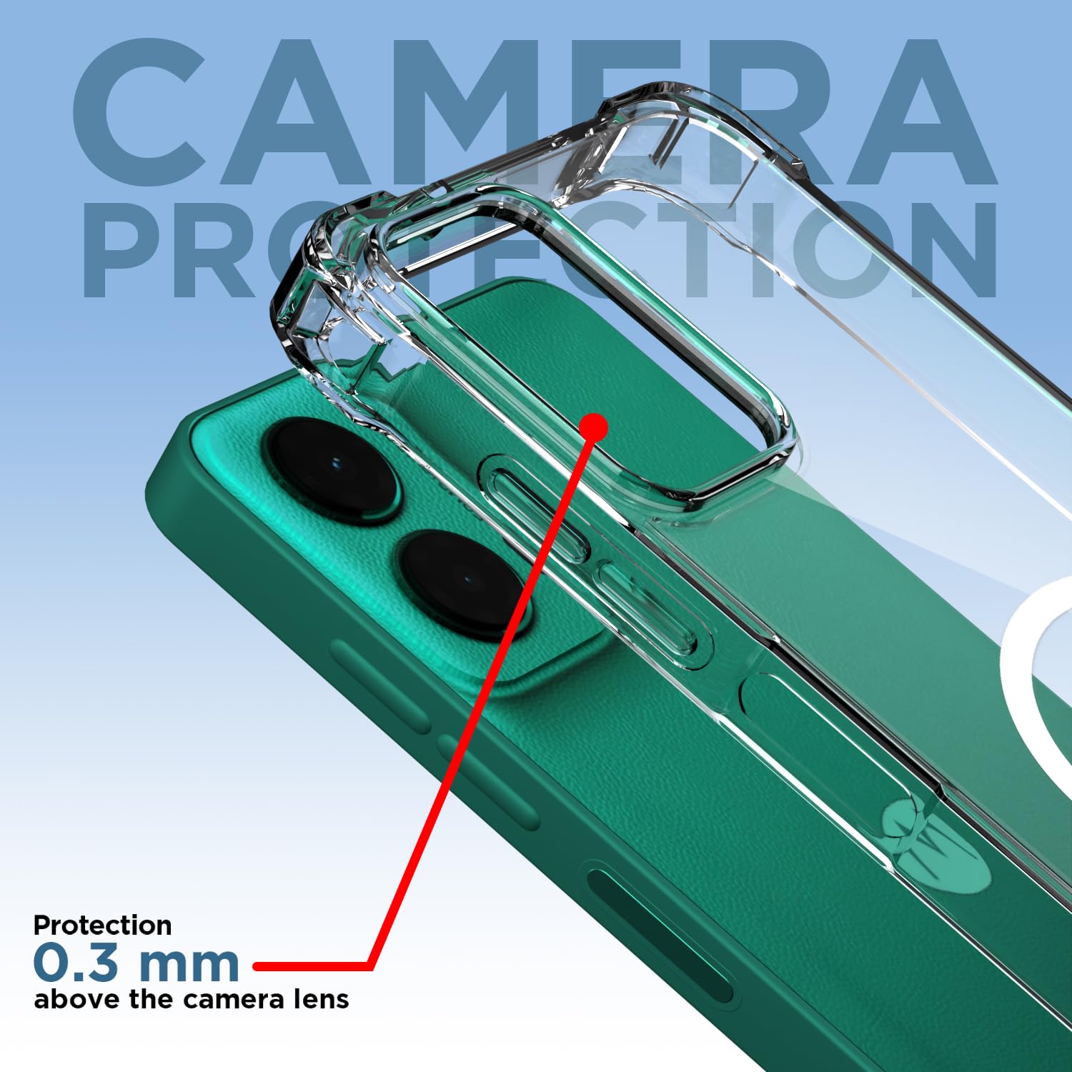 Moto G45 5G MagSafe phone cover in transparent mag-safe by Pikkme – photo 5