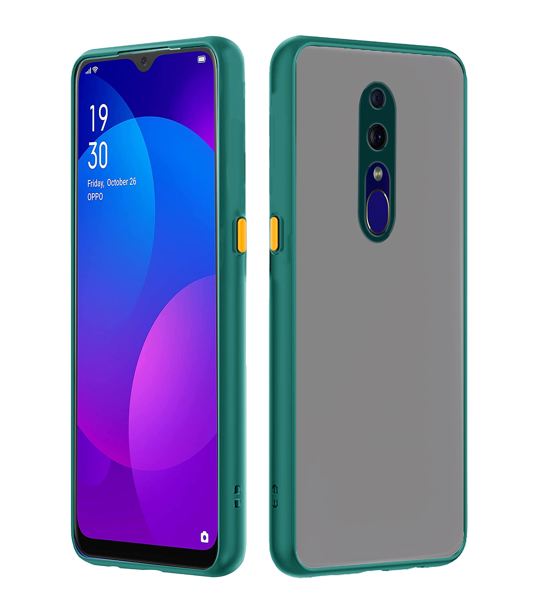 Oppo f11 mobile back cover in green by Pikkme