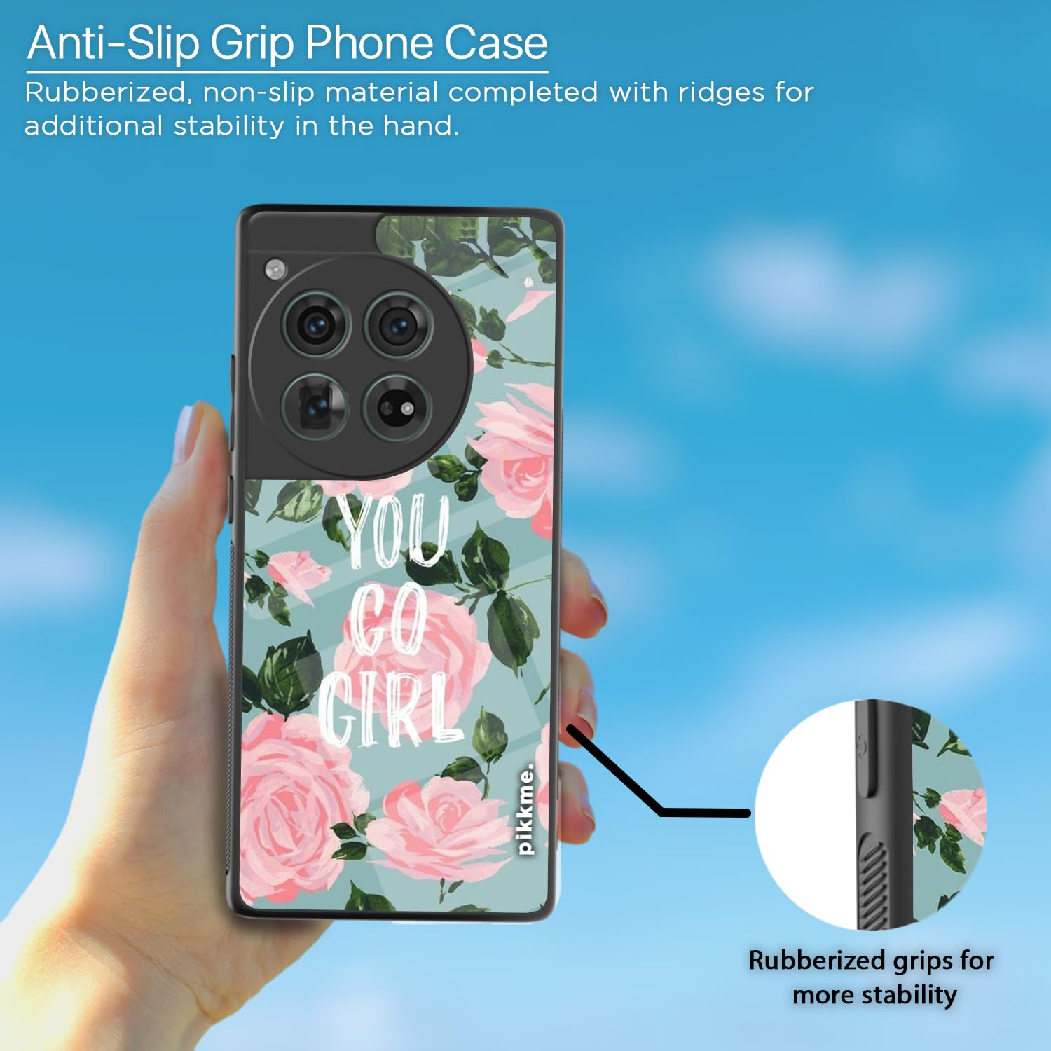 Pikkme OnePlus 12 5G Flower mobile back cover – photo 5