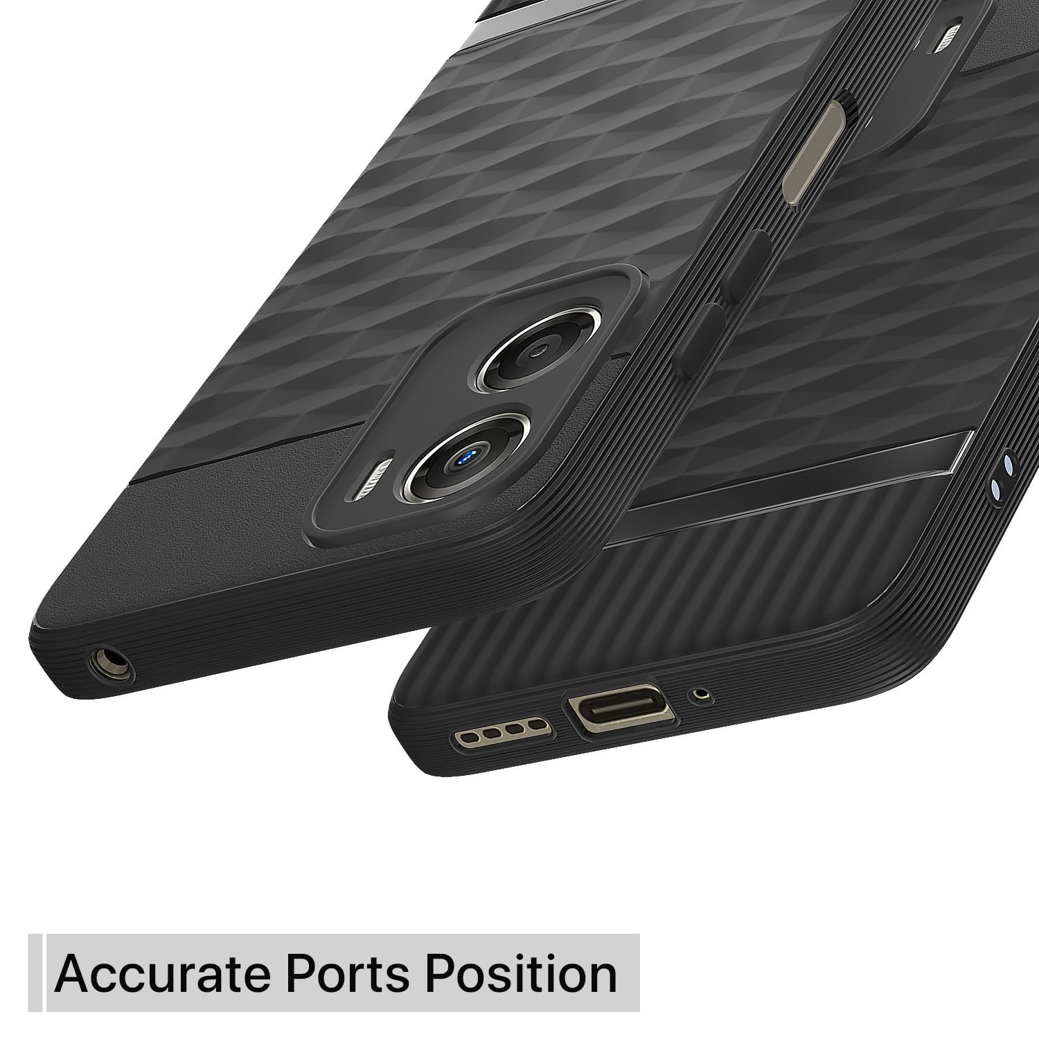 Black Silicone mobile cover for Moto G06 Power – Pikkme – photo 4