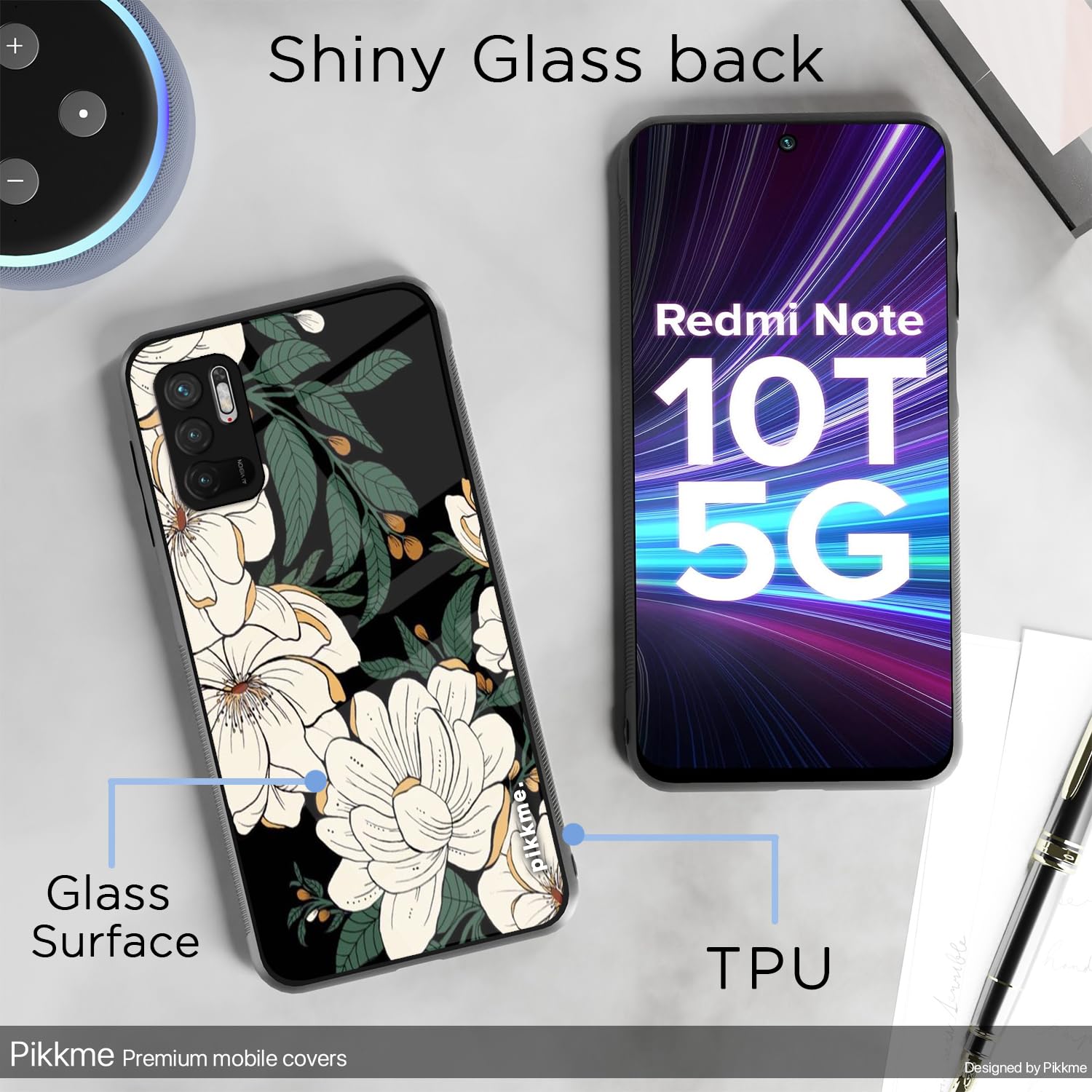 Pikkme Redmi Note 10T/Poco M3 Pro 5G Flower mobile cover – photo 3