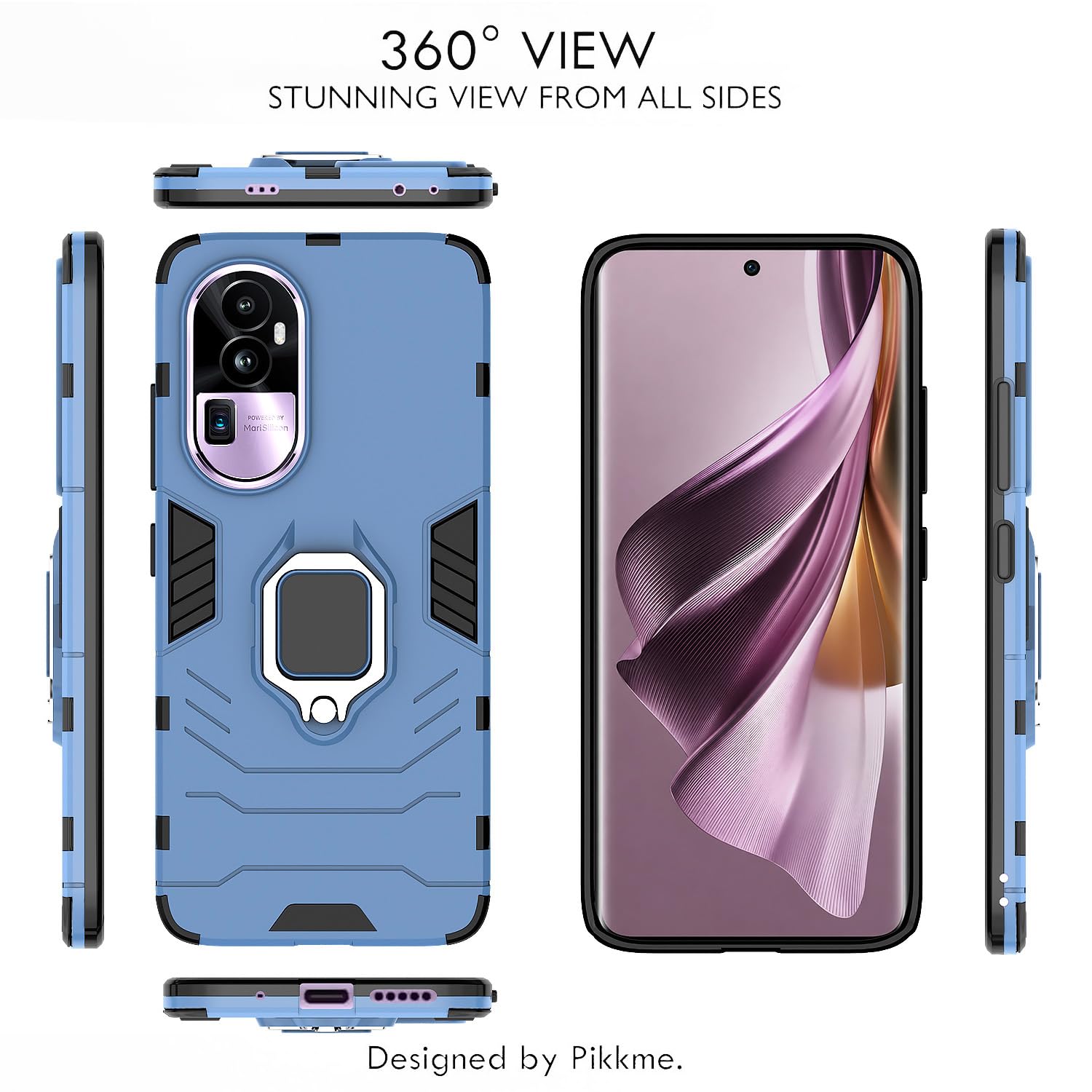 Pikkme Oppo Reno 10 Pro Plus 5G blue back cover – photo 3
