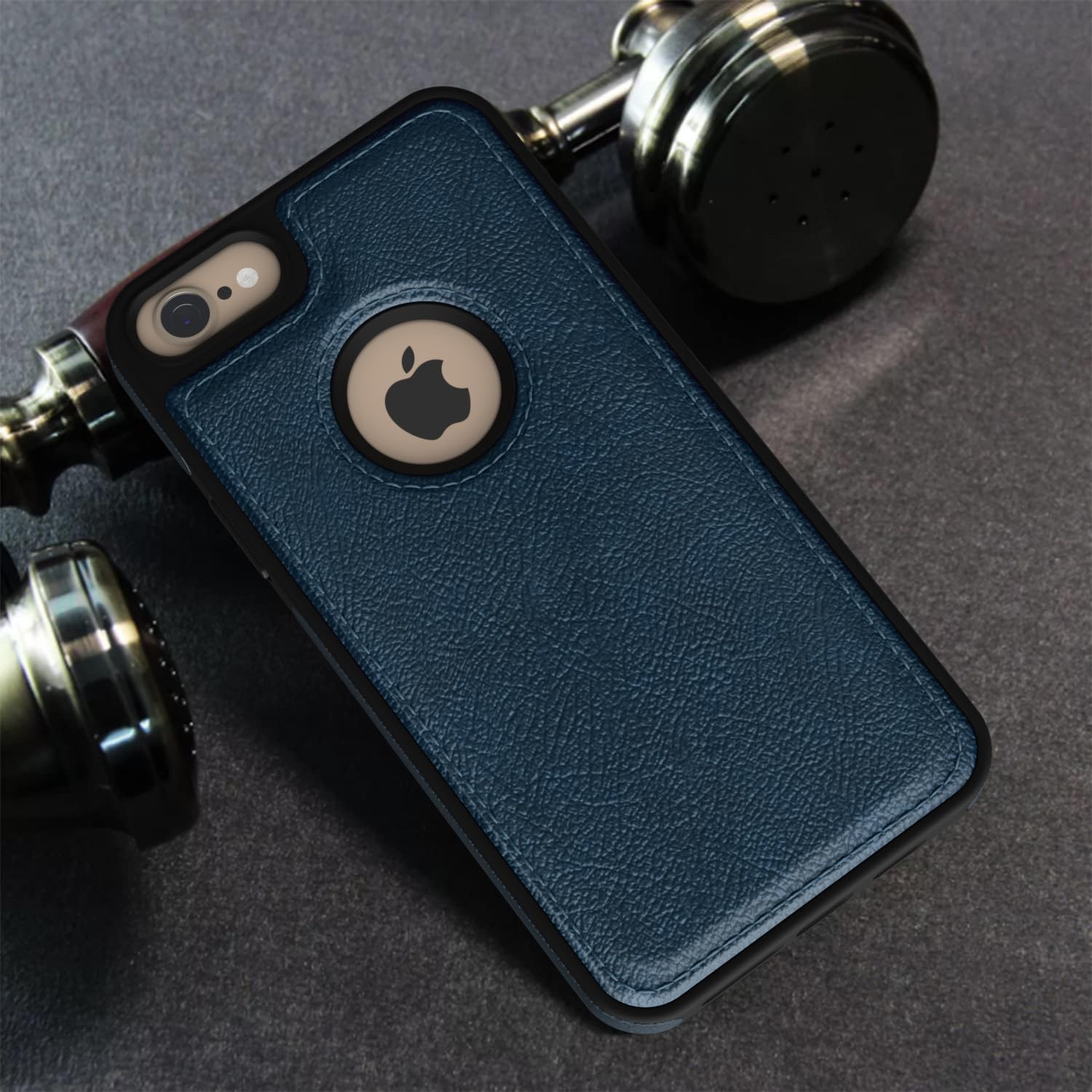 Pikkme iPhone 7/8 Flexible Pu Leather Back Case (Blue)