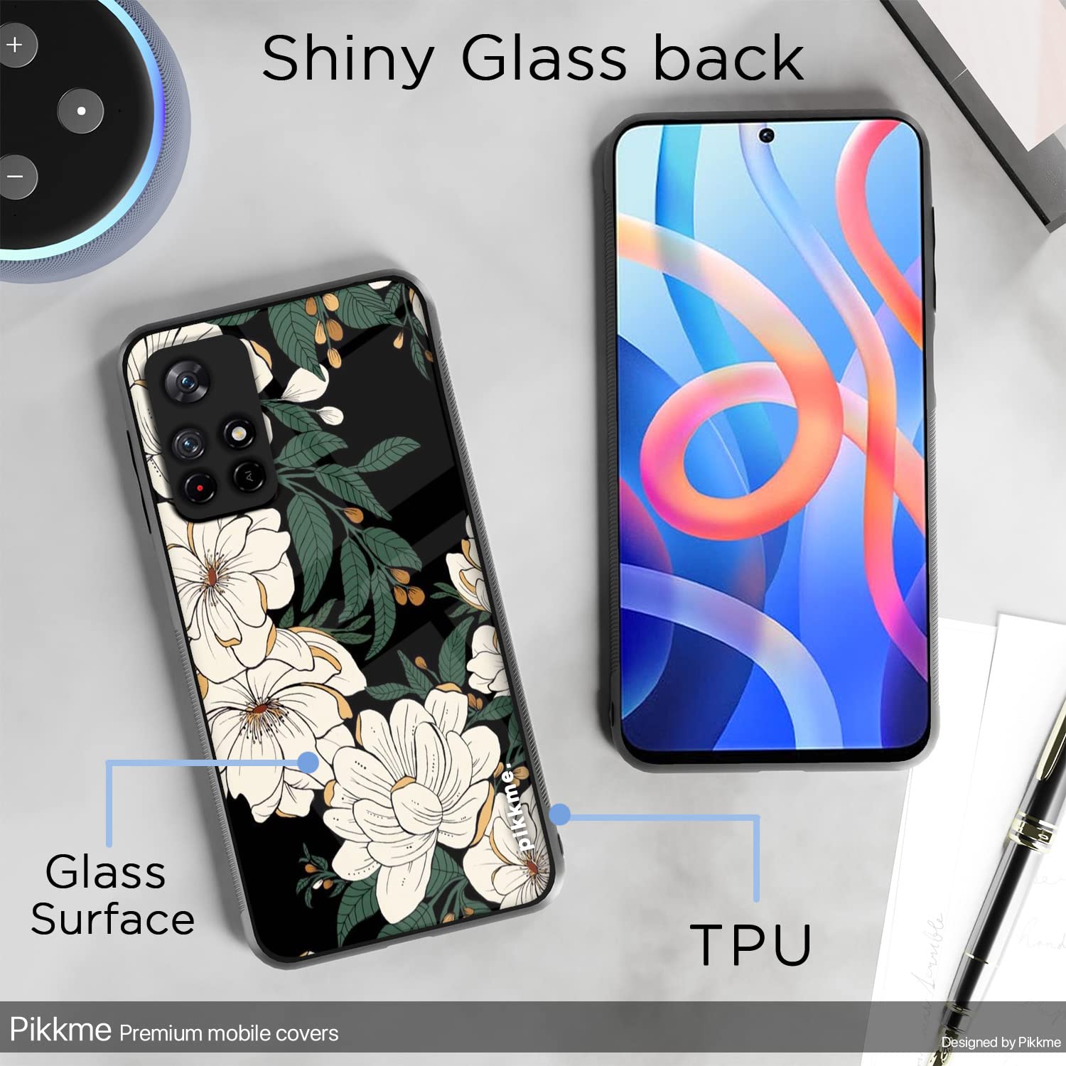 Redmi Note 11T/Poco M4 Pro 5G Flower mobile back cover by Pikkme – photo 3