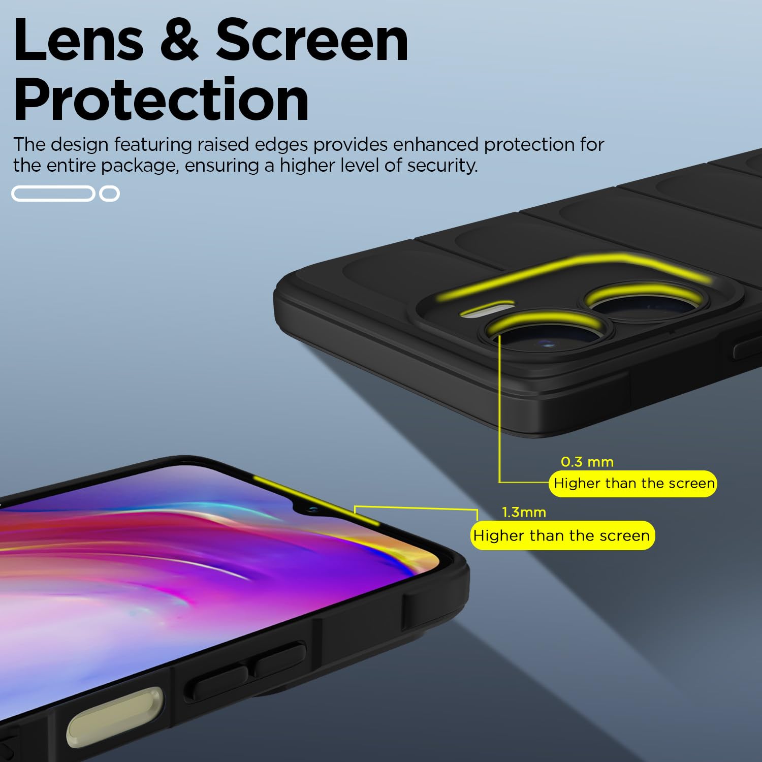 Pikkme black mobile cover for Vivo Y16/T2x/Y56 – photo 3