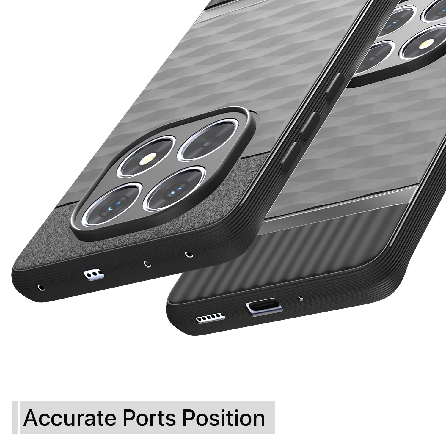 Pikkme Redmi Note 14 Pro 5G Gencase Back Cover (Black)