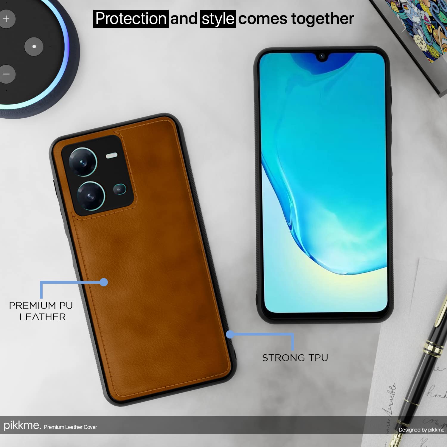 Pikkme Vivo V25 5G brown phone cover – photo 5