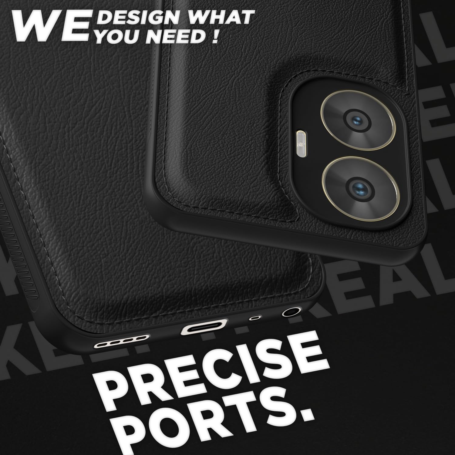 Pikkme Realme C55/Narzo N55 black back cover – photo 3