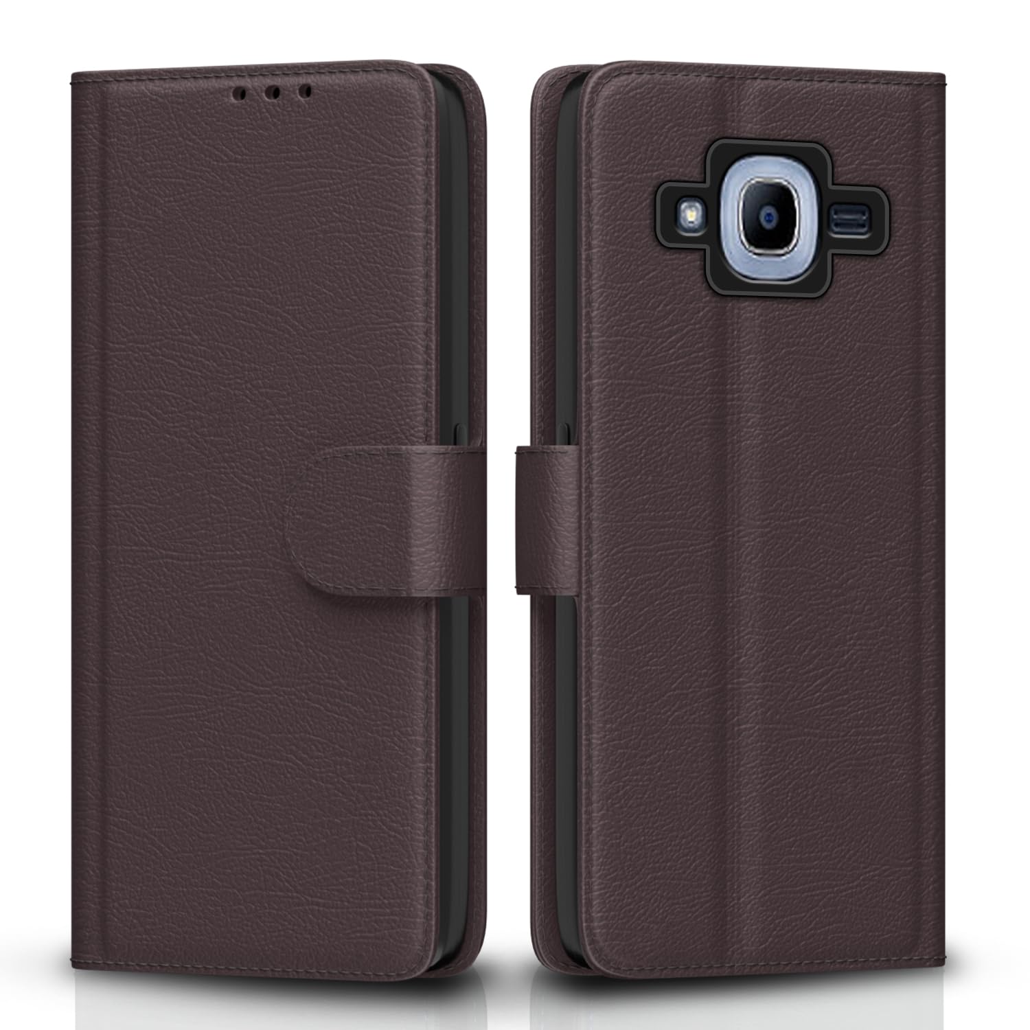 Samsung J2 2016 Wallet wallet flip cover in coffee by Pikkme