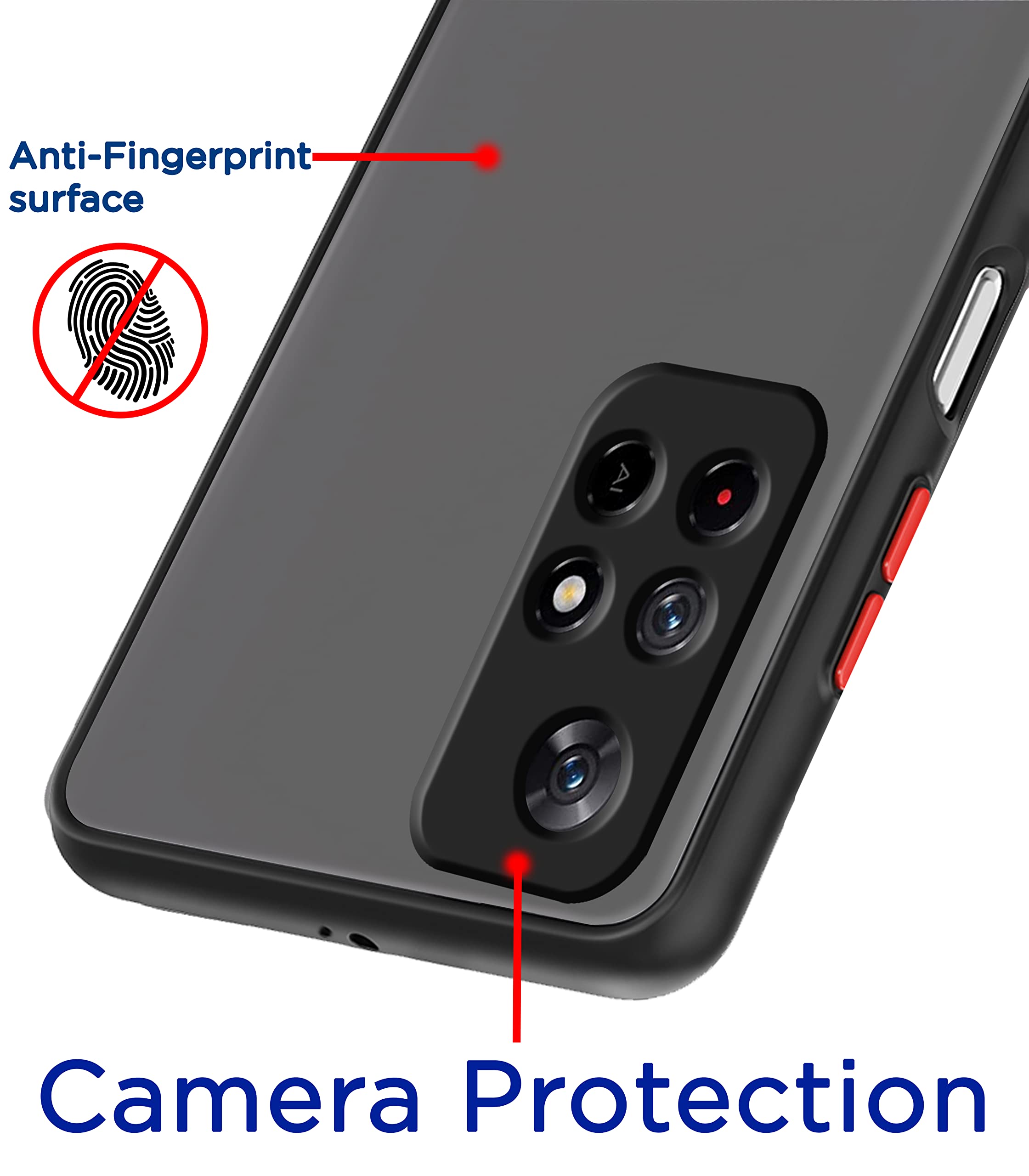 Black Hybrid mobile back cover for Redmi Note 11T/Poco M4 Pro 5G – Pikkme – photo 2