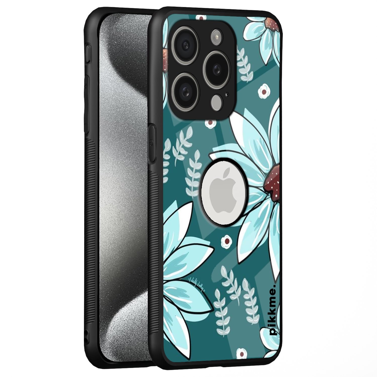 Pikkme iPhone 15 Pro Flower mobile cover