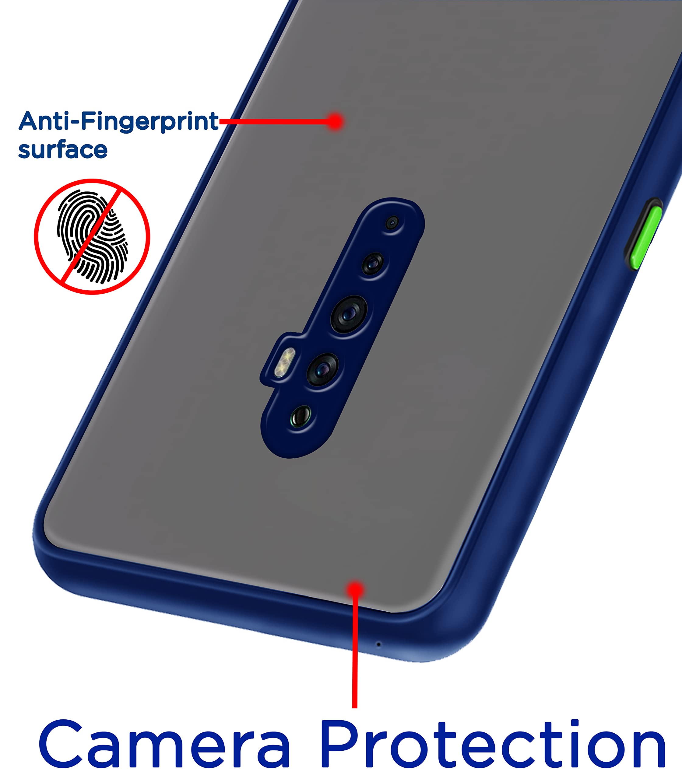 Pikkme Oppo Reno 2F/2Z Hybrid blue back cover – photo 2