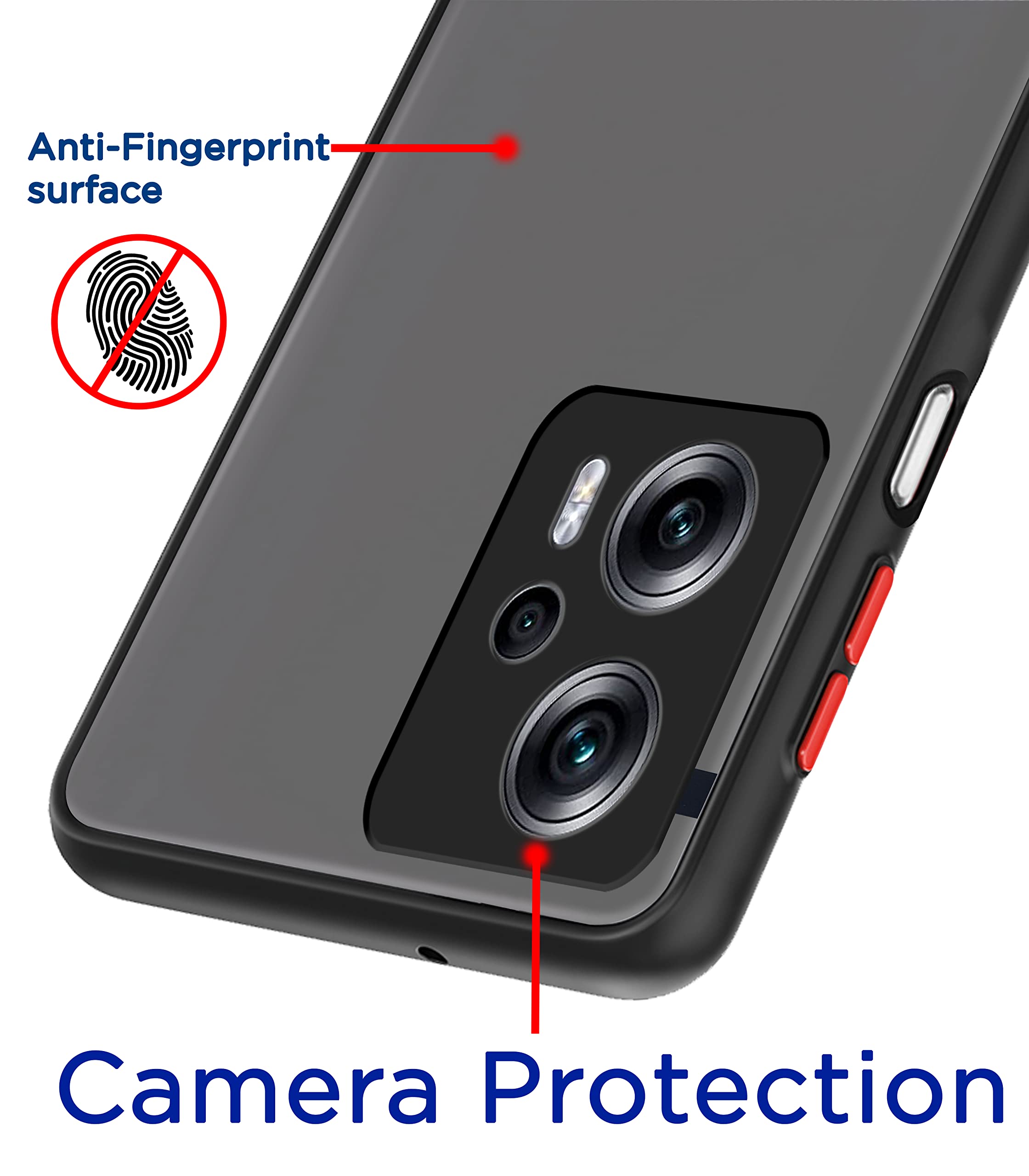 Pikkme tpu, black Hybrid mobile cover for Redmi K50i 5G – photo 2