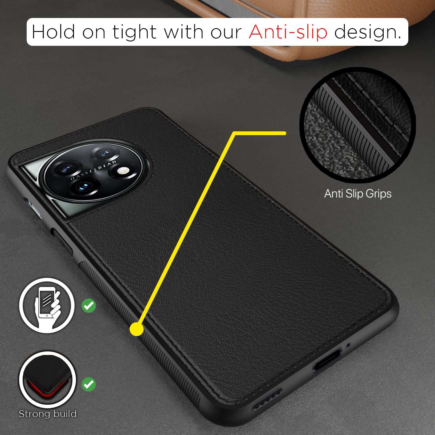OnePlus 11 5G mobile cover in black by Pikkme – photo 5