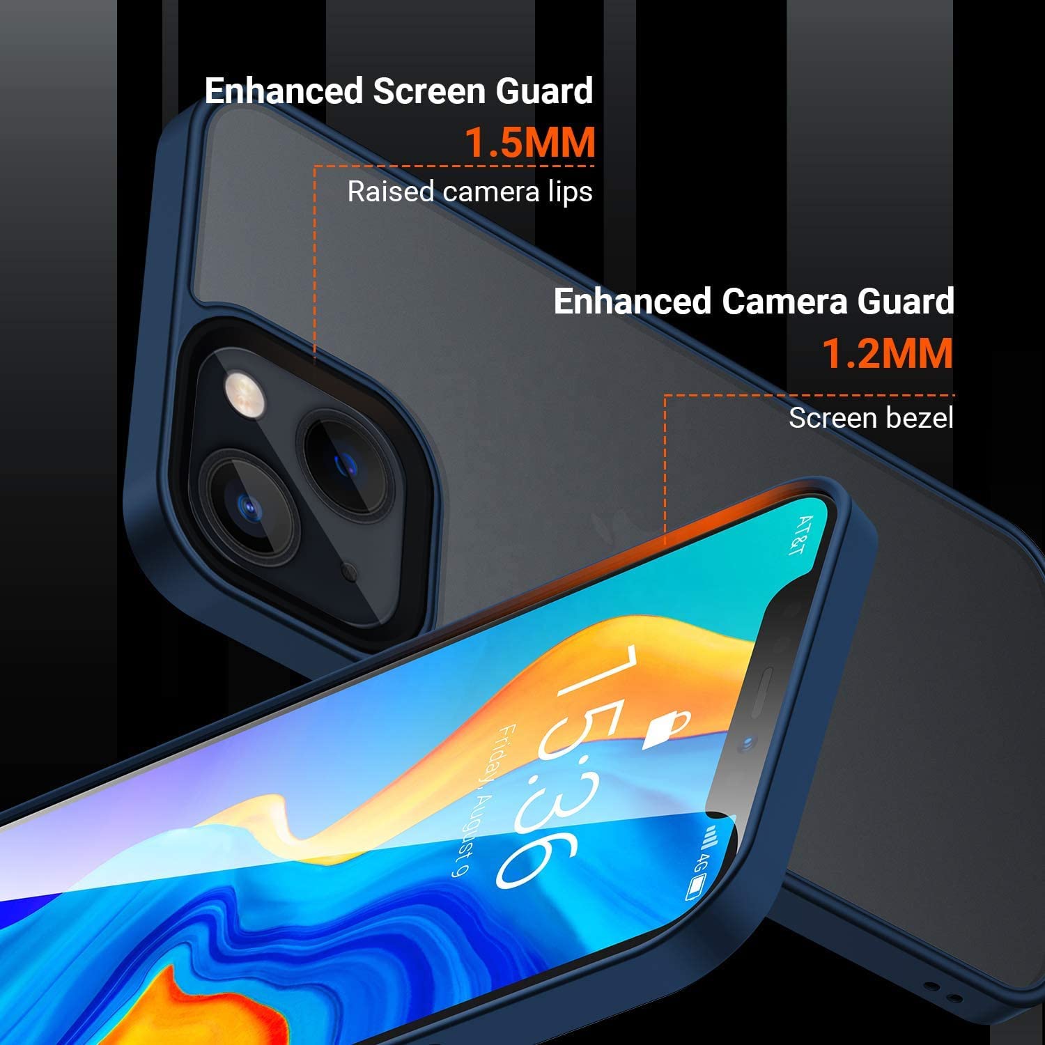 Pikkme thermoplastic polyurethane, blue mobile back cover for iPhone 13 – photo 3