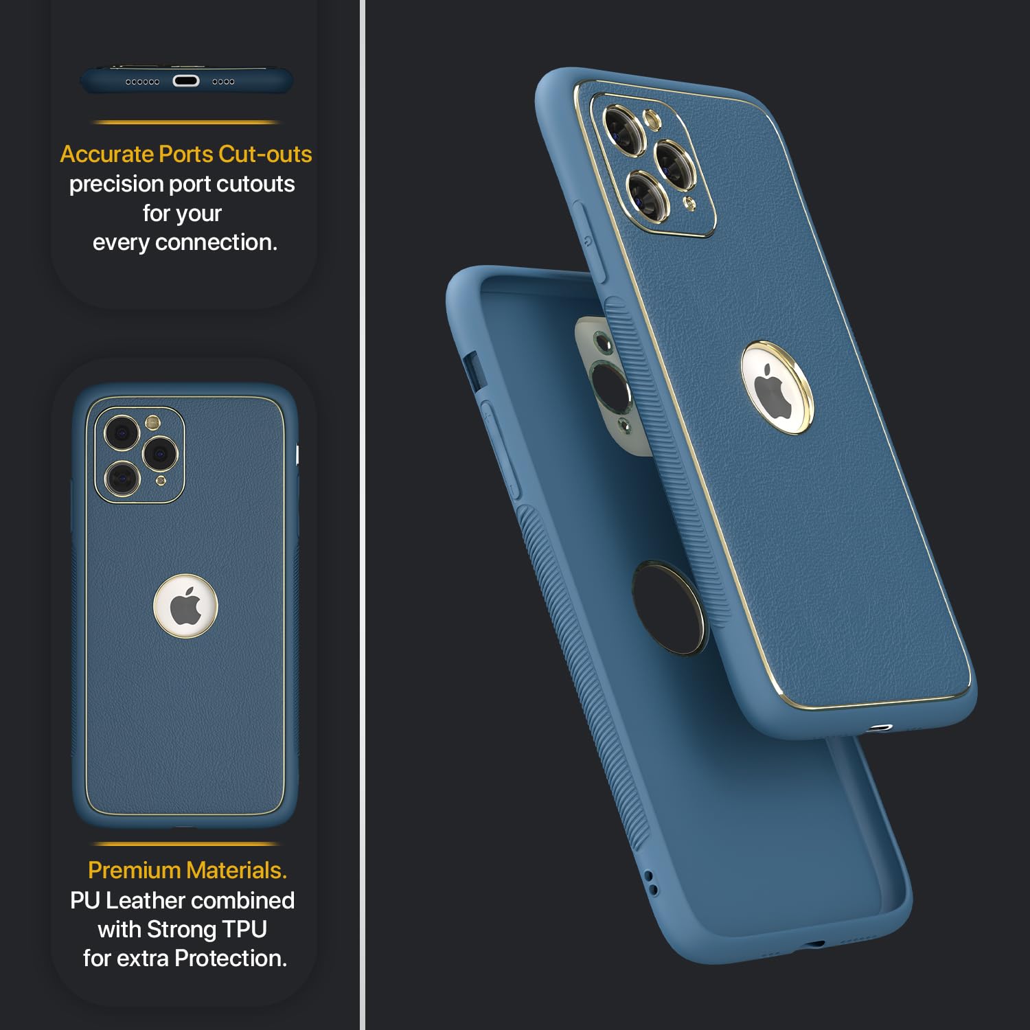 Pikkme iPhone 11 Pro Max Chrome blue back cover – photo 5