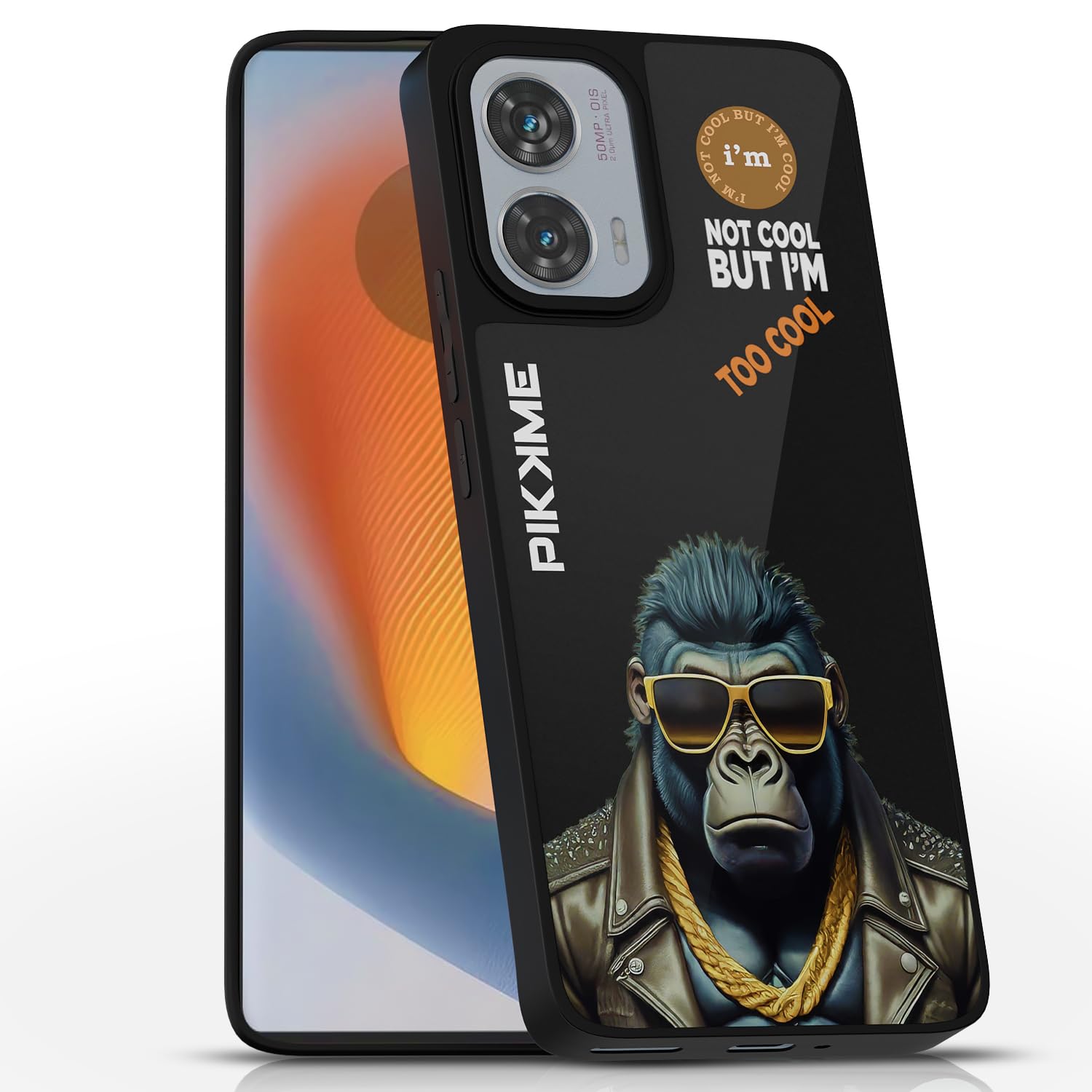 Pikkme Gorilla Swag mobile back cover for Moto Edge 50 Fusion/G96 5G