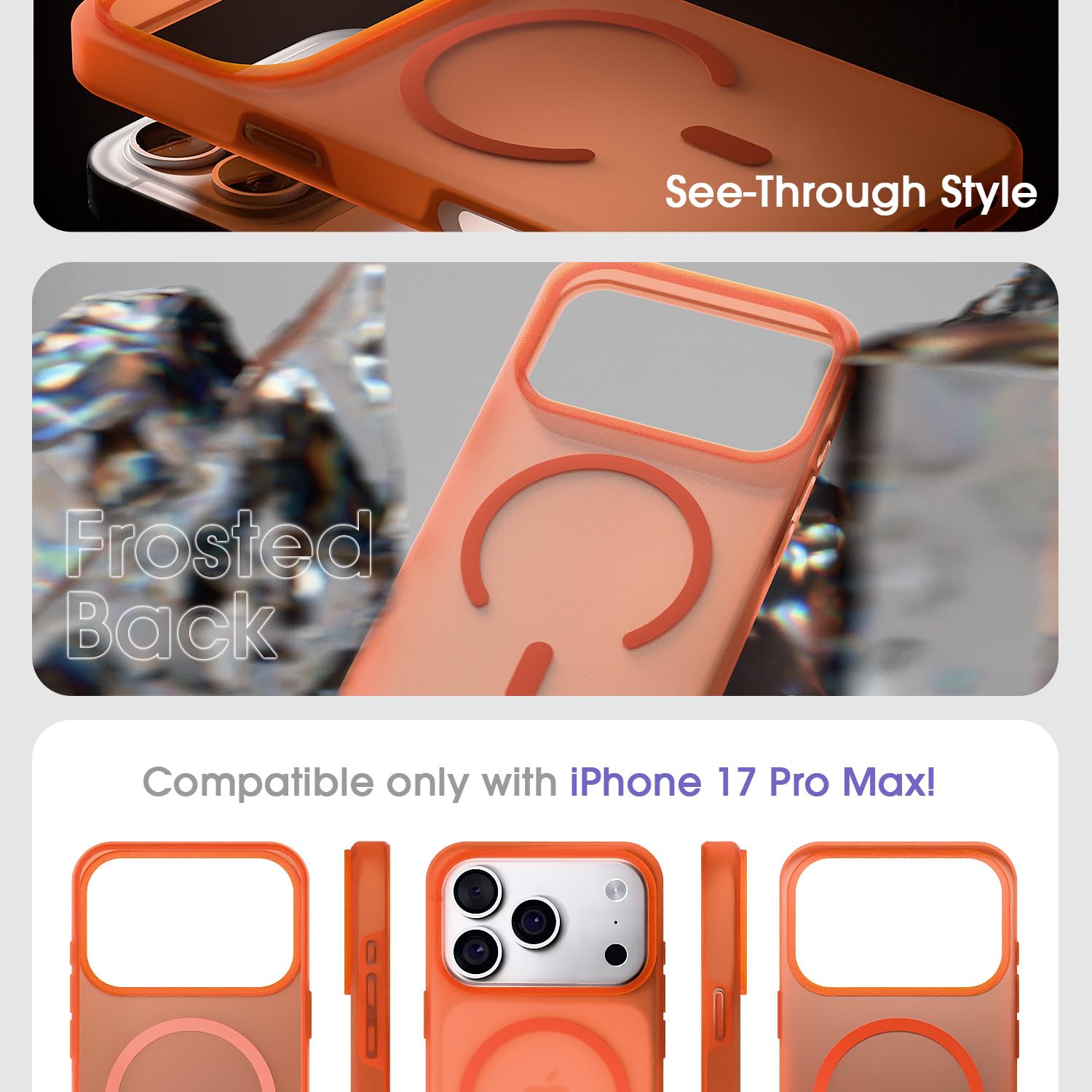 Pikkme orange mobile cover for iPhone 17 Pro Max – photo 3