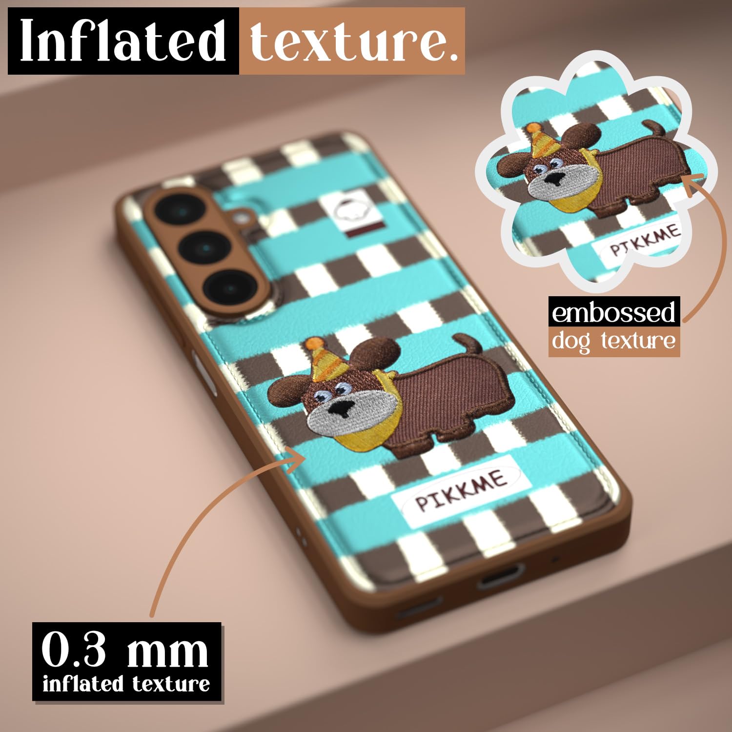 Pikkme Samsung Galaxy M35 5G Cute Girlish Dog Series Back Cover (Design2)