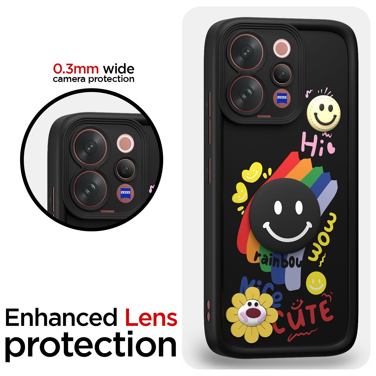 Pikkme Vivo V70 5G Soft Silicone black mobile cover – photo 5