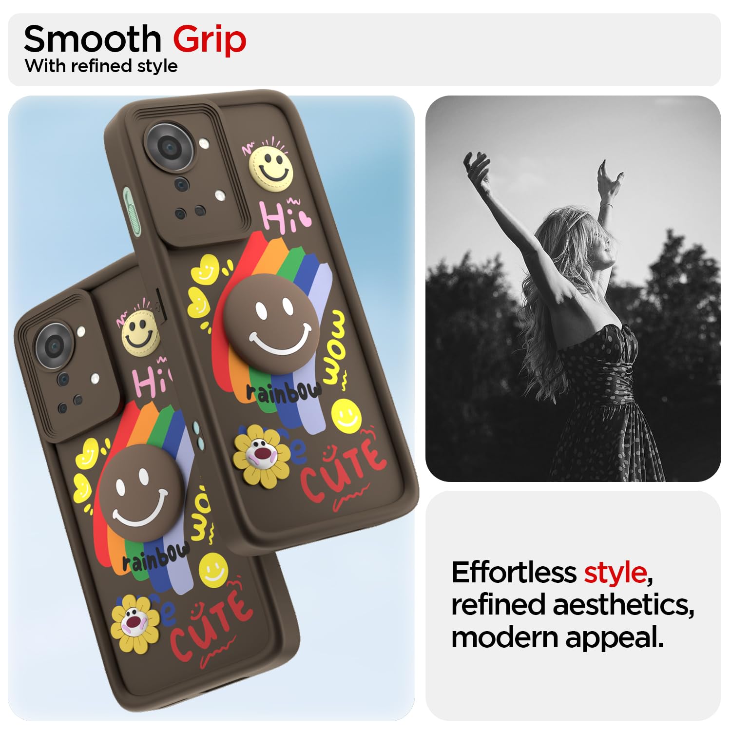 Pikkme OnePlus Nord 2T 5G Soft Silicone brown mobile cover – photo 2