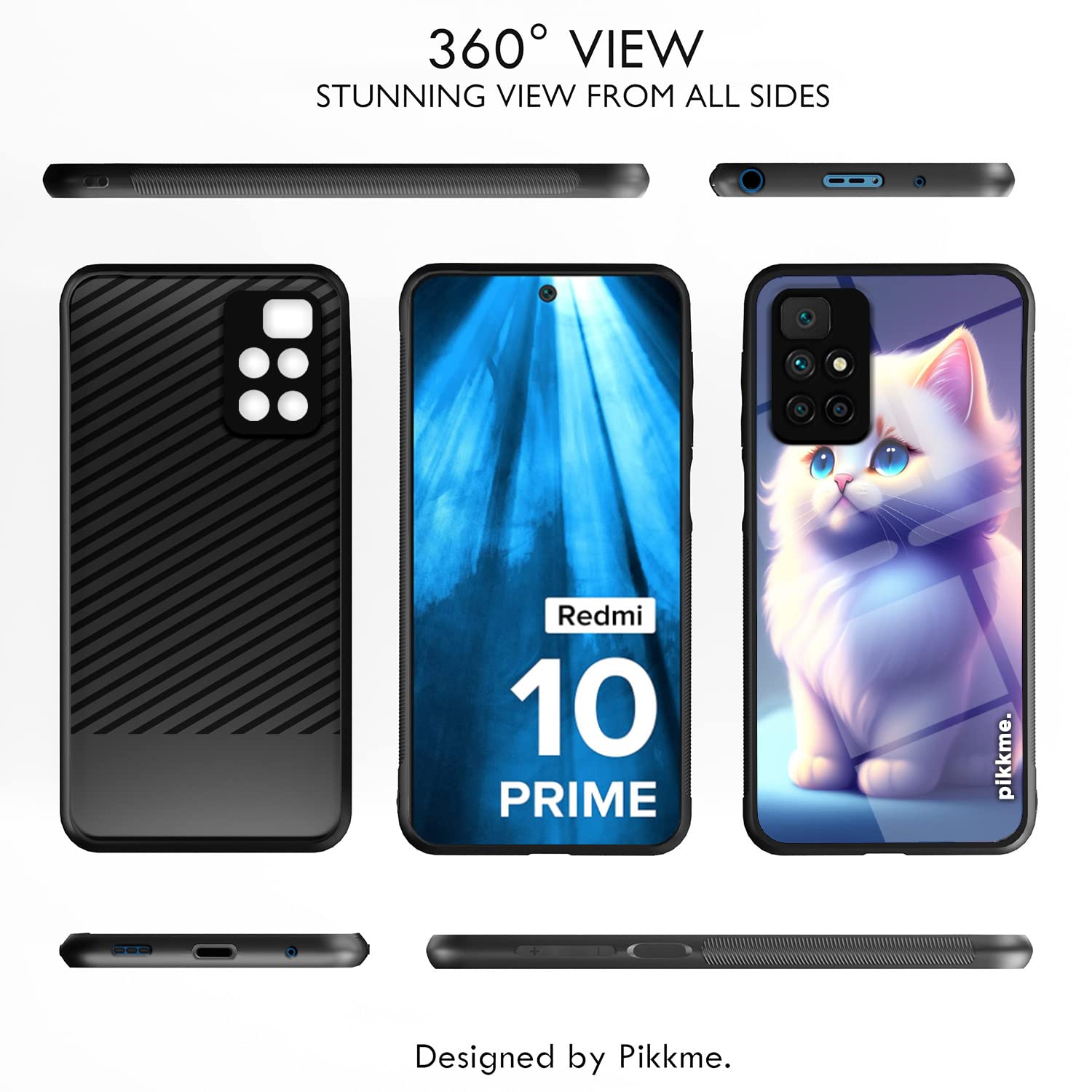 Pikkme Cat mobile back cover for Redmi 10 Prime – photo 2