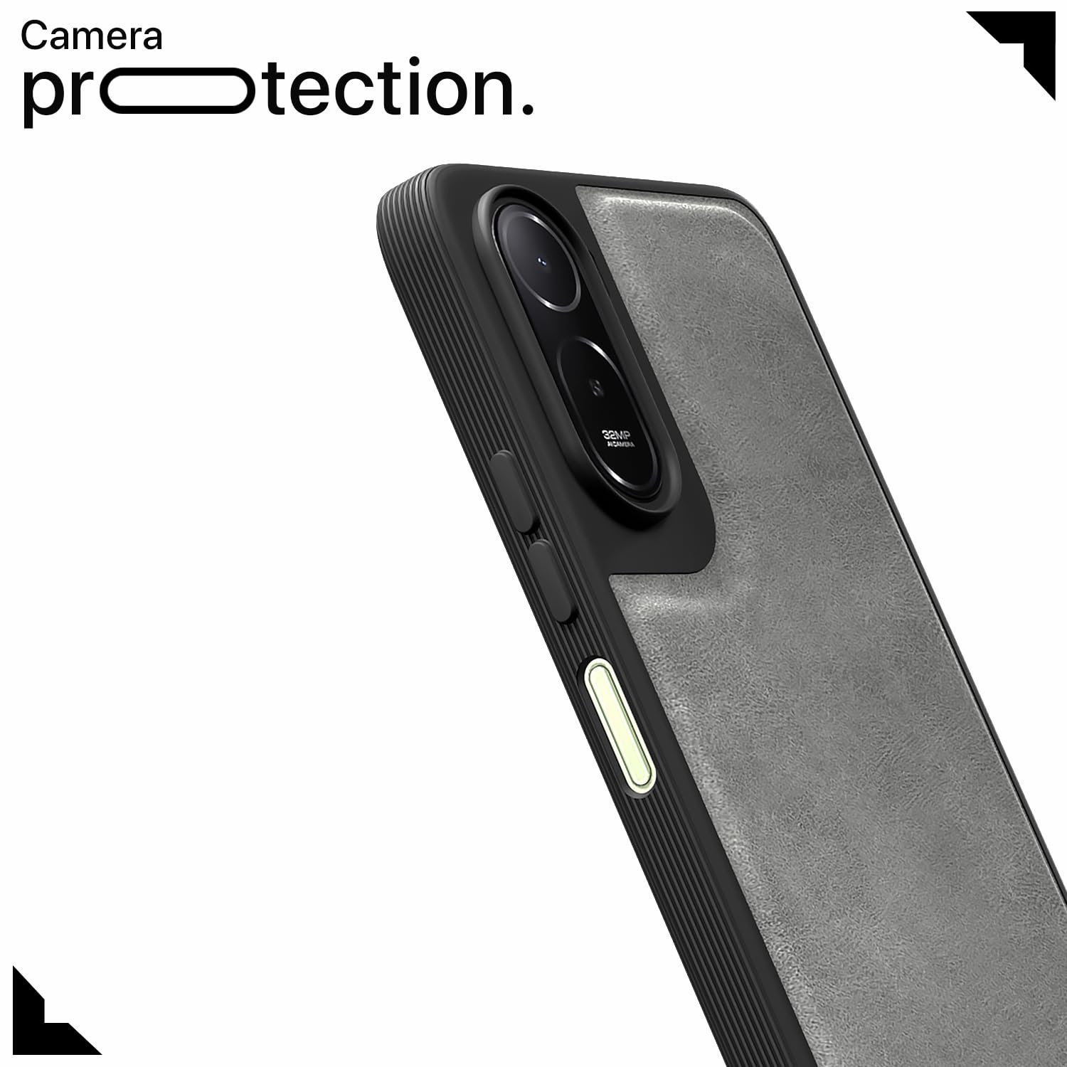 Grey Leather phone cover for Redmi A7 Pro/Poco C85x 5G – Pikkme – photo 5