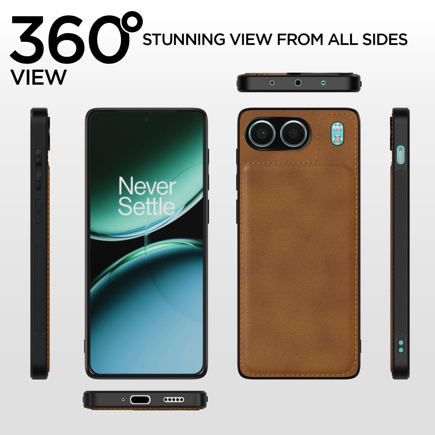 Pikkme OnePlus Nord 4 5G Leatherback Back Case | Brown
