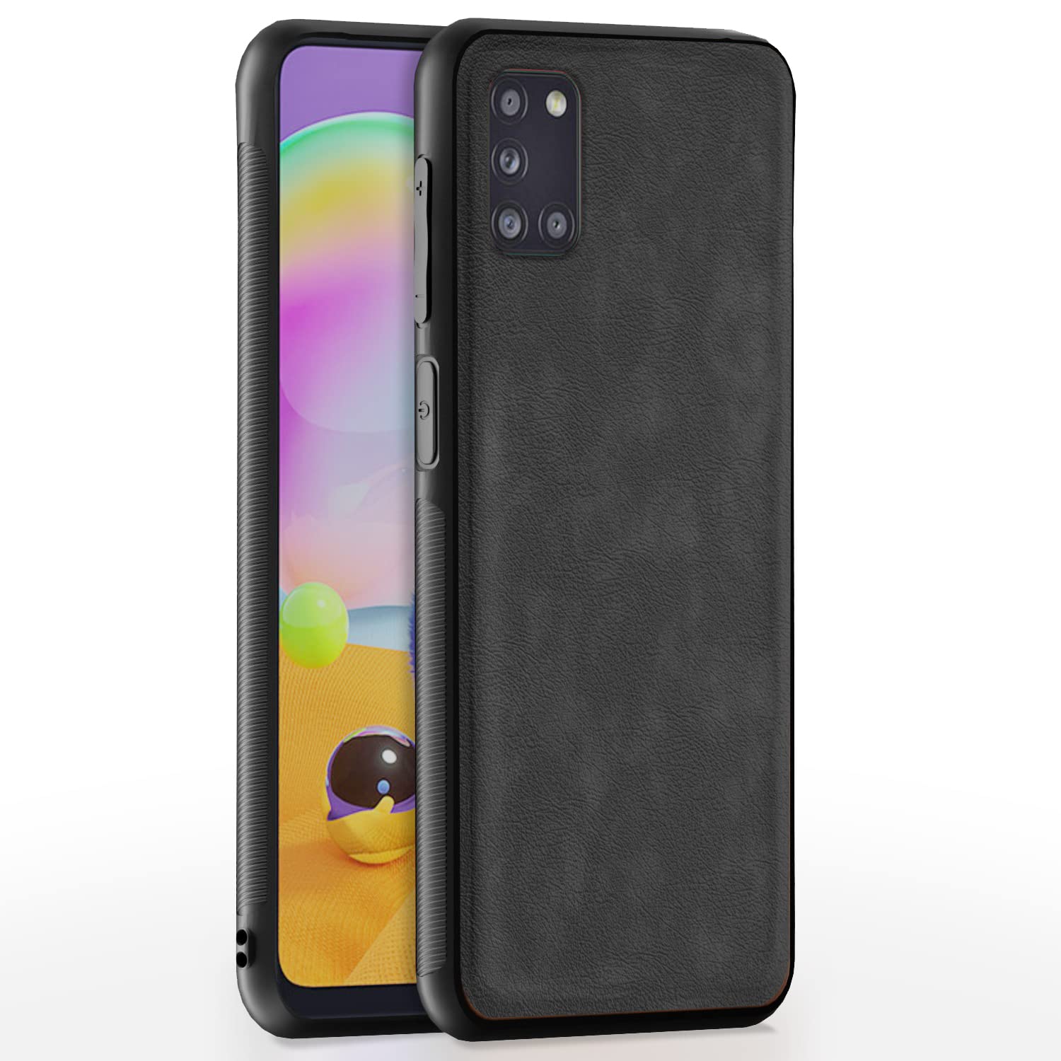 Pikkme Samsung A31 Leather grey back cover