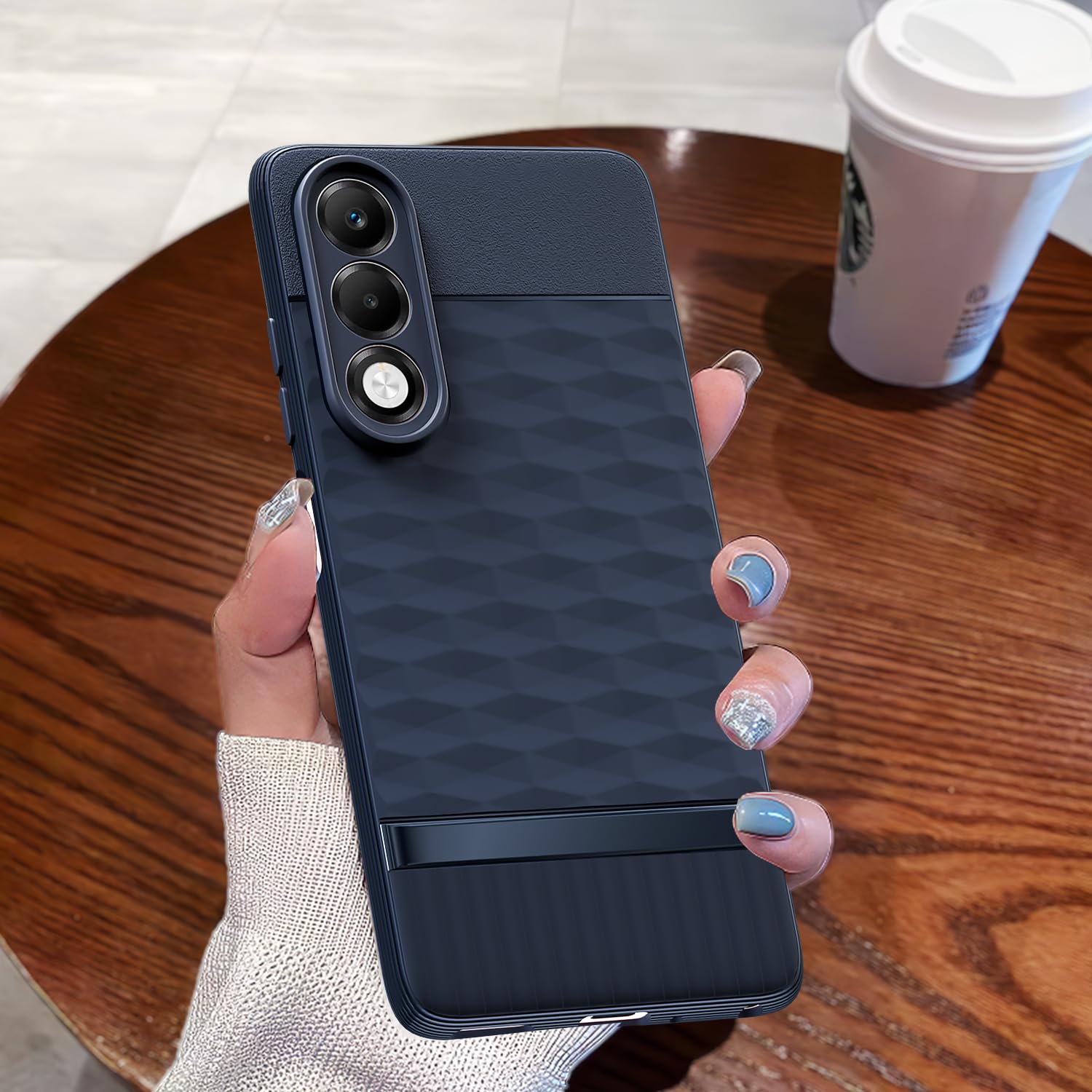 Pikkme Oppo K13x 5G Shockproof Soft Flexible Gencase Back cover (Blue)