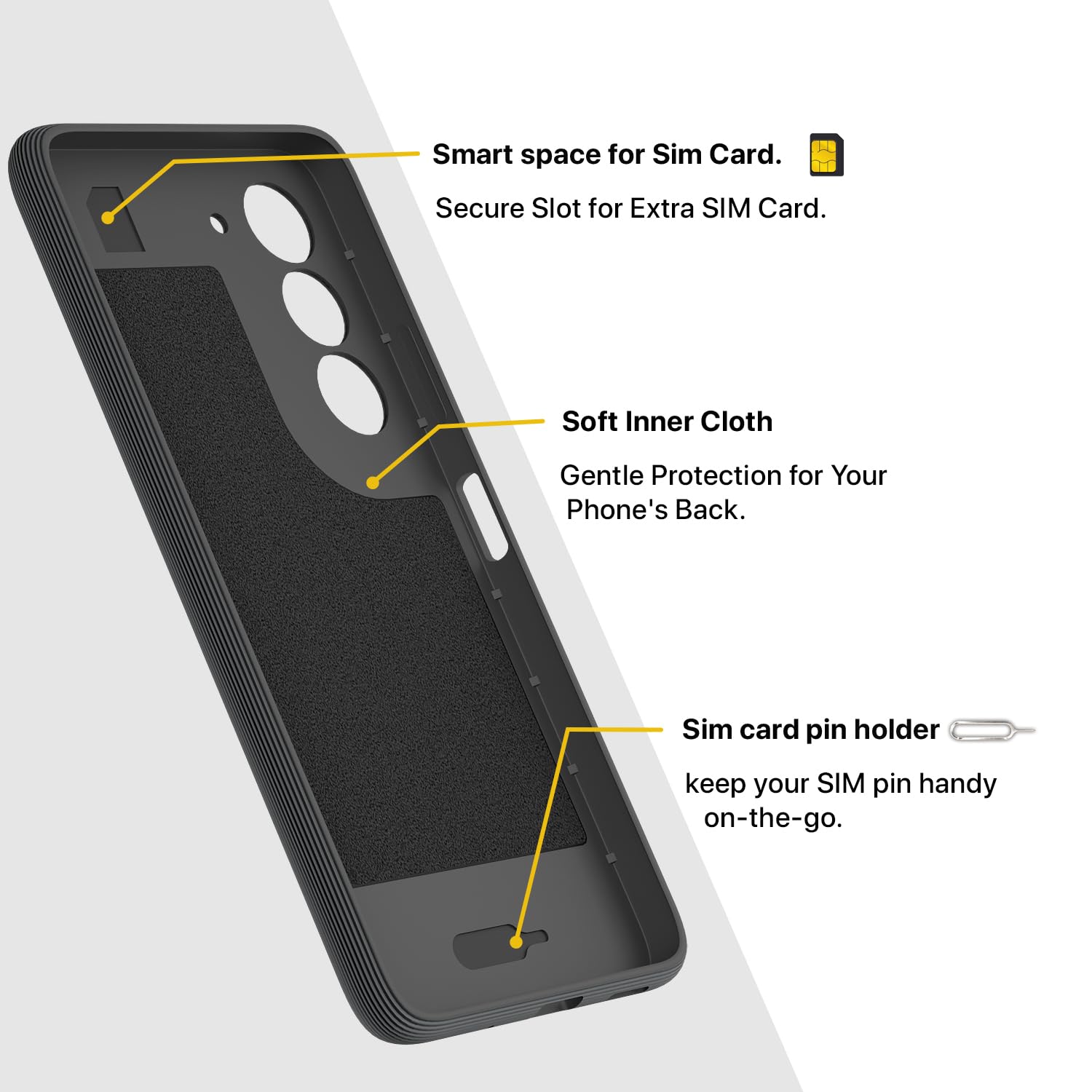 Pikkme Realme 14x 5G / Realme Narzo 80x Gencase Back Cover (Grey)