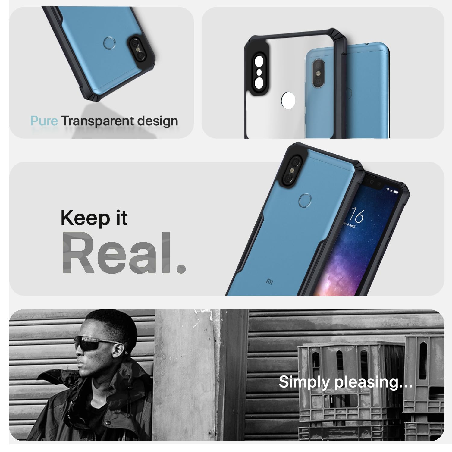 Pikkme Redmi Note 6 Pro black mobile cover – photo 4