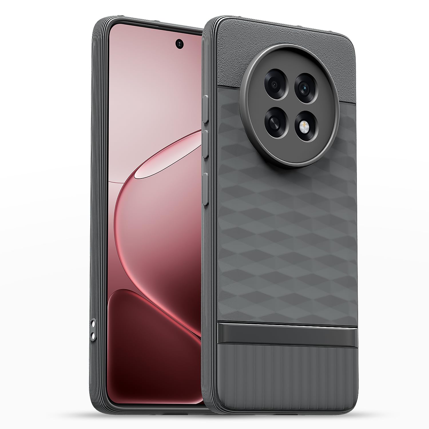 Pikkme grey back cover for Oppo F31 Pro Plus 5G