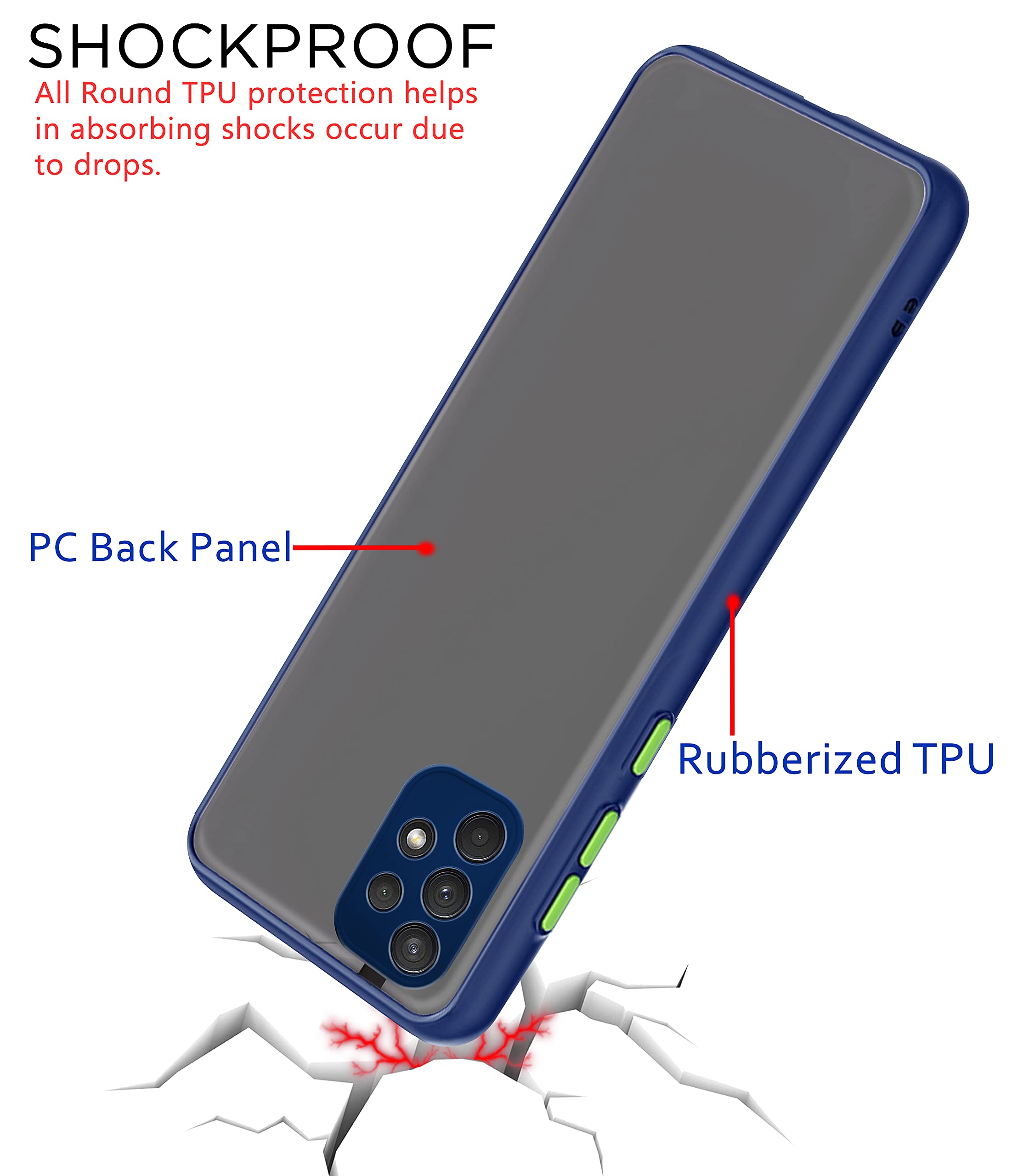 Pikkme Samsung A32 4G blue back cover – photo 4