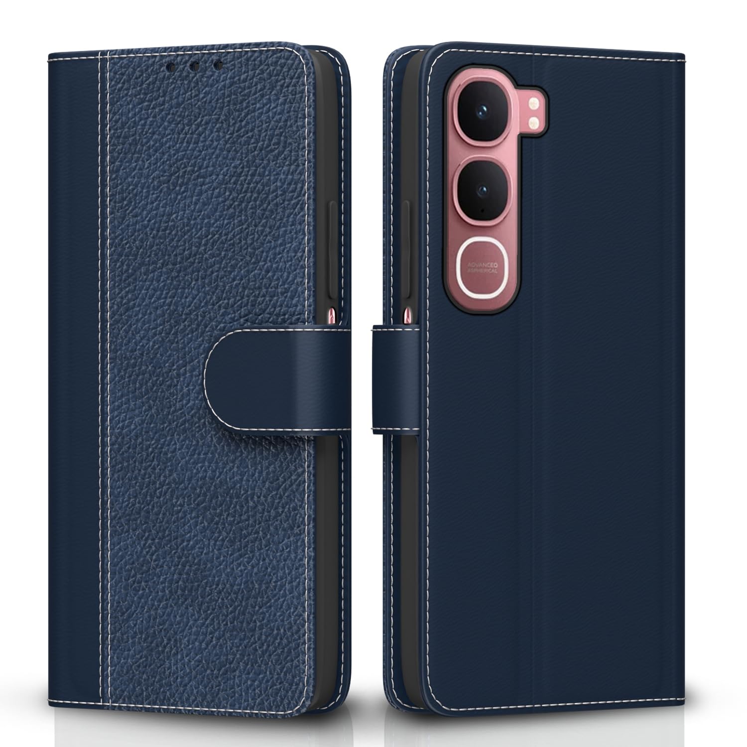 Pikkme Vivo Y31 5G blue wallet flip cover