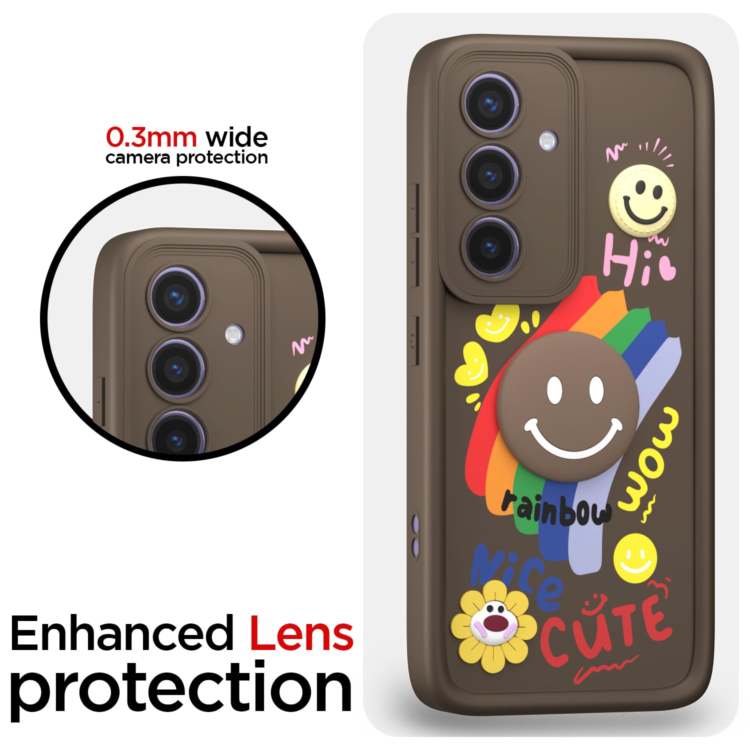Pikkme brown Soft Silicone mobile back cover for Samsung S24 5G – photo 5