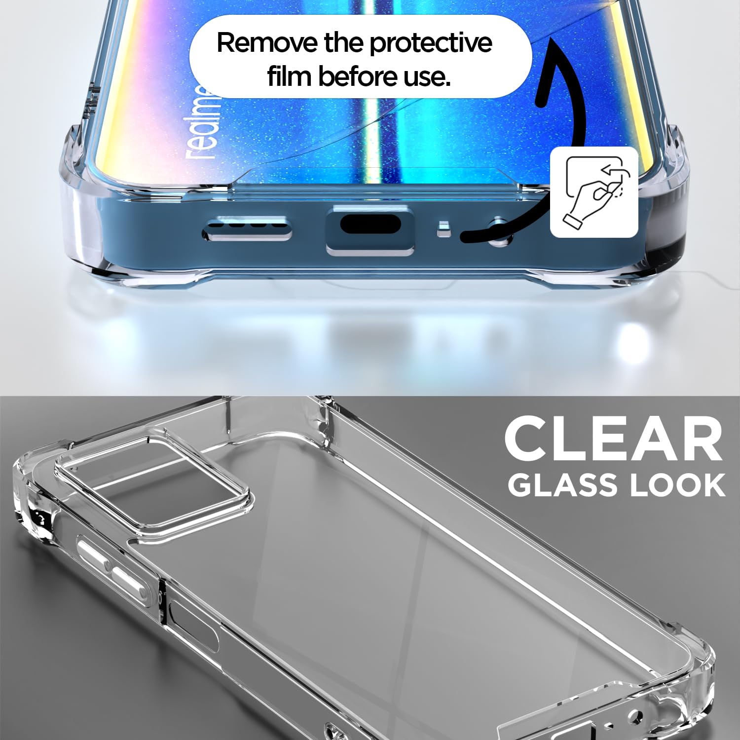Pikkme Realme 9 Pro 5G transparent back cover – photo 3