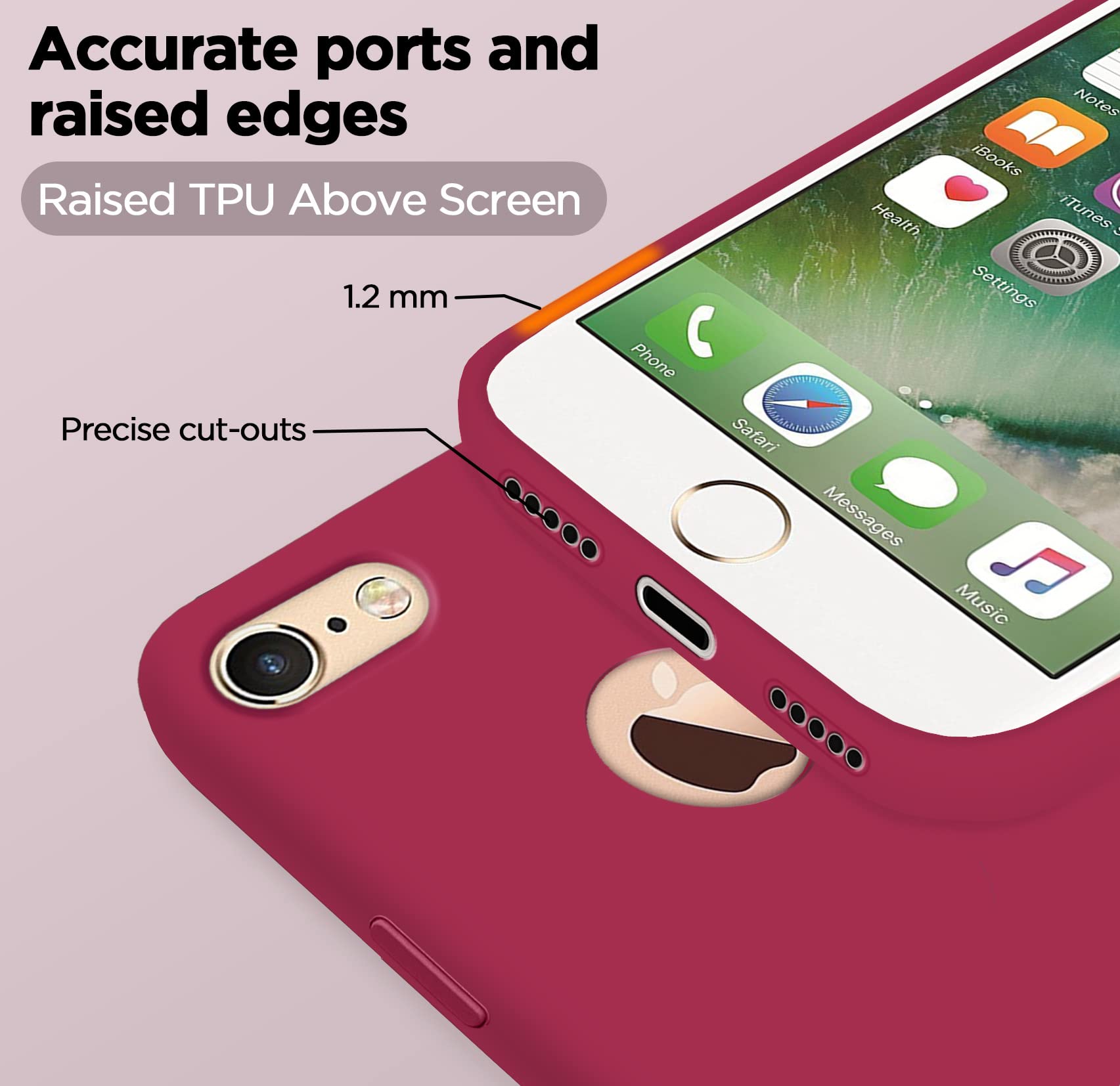 Pikkme iPhone 6/6S rose red phone cover – photo 2