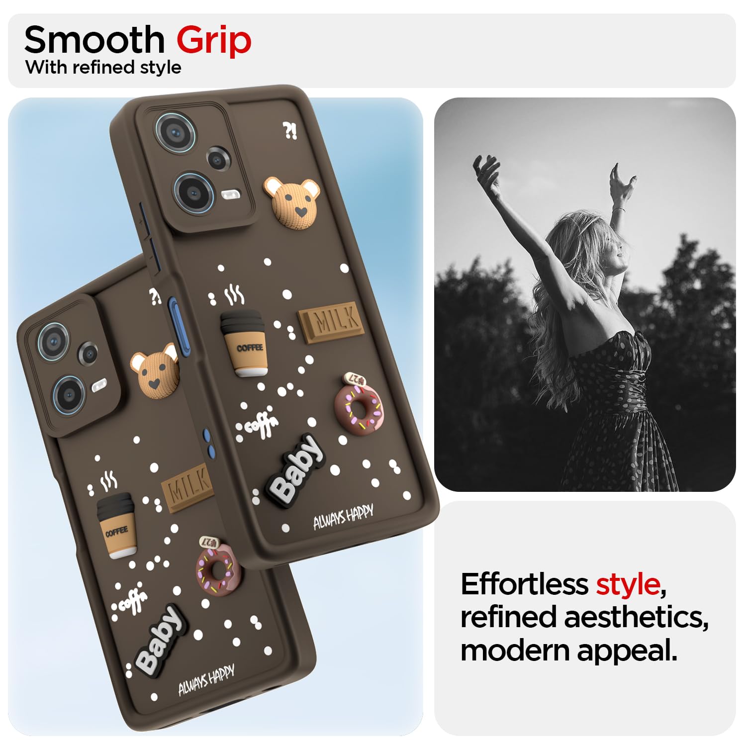 Pikkme brown back cover for Vivo Y200e/T3 5G – photo 2