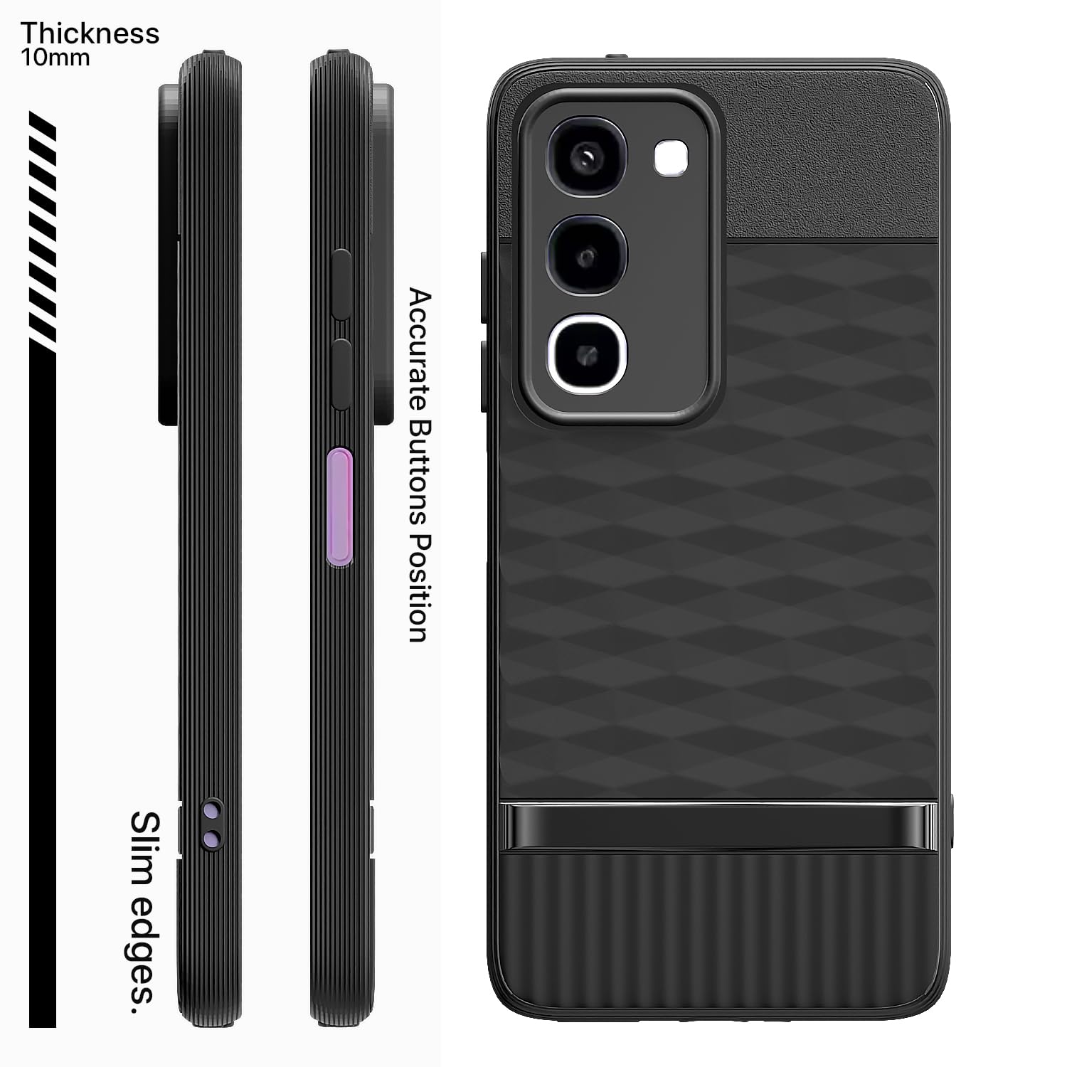 Black phone cover for Realme P4R 5G – Pikkme – photo 3