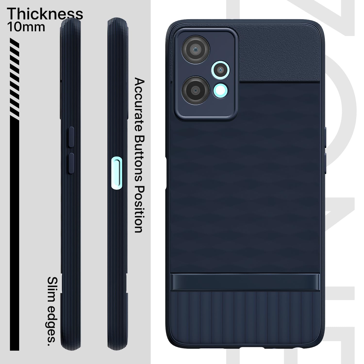 Pikkme OnePlus Nord CE 2 Lite 5G Gencase Back Cover (Blue)