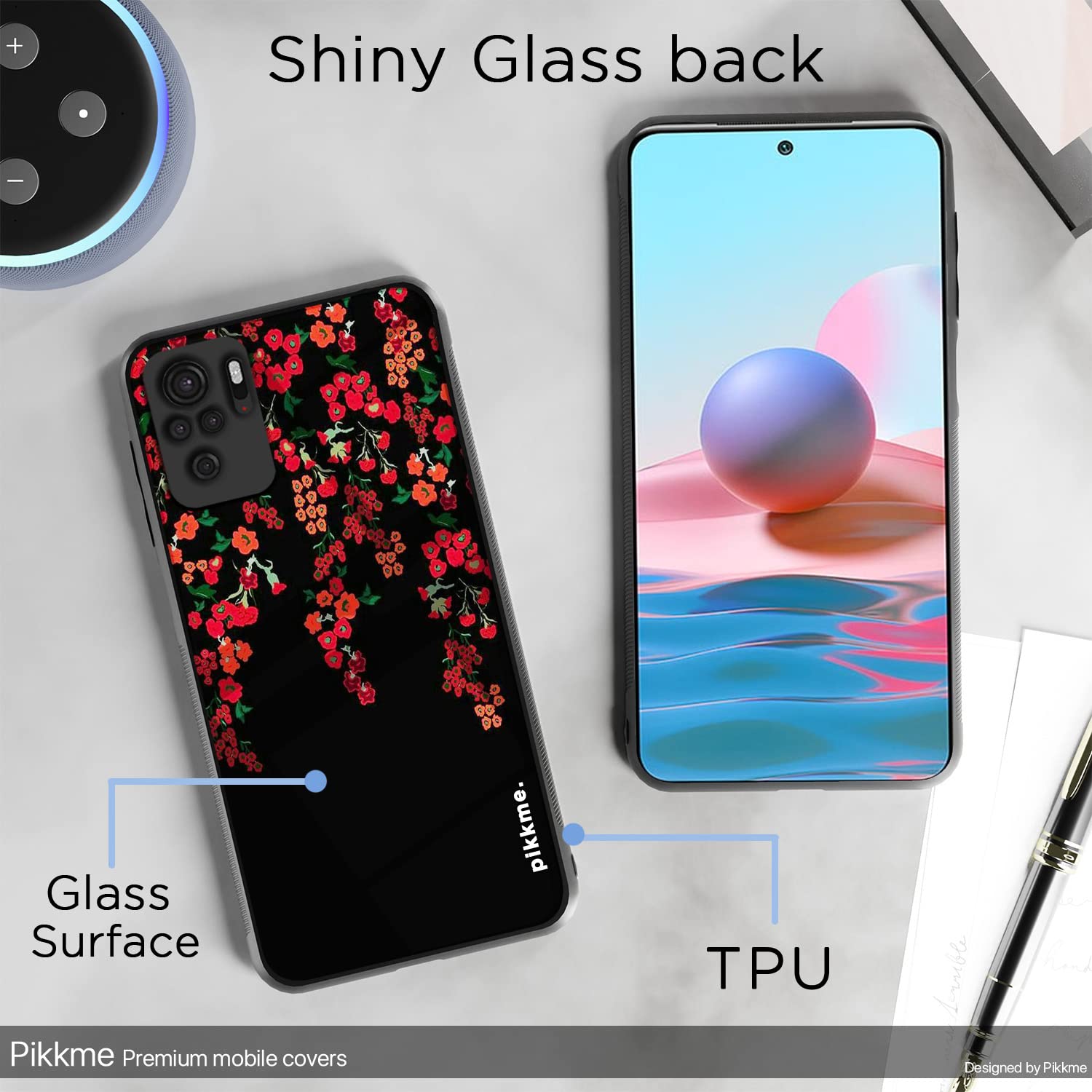 Flower Mobile back cover for Redmi Note 10/Note 10s – Pikkme – photo 3