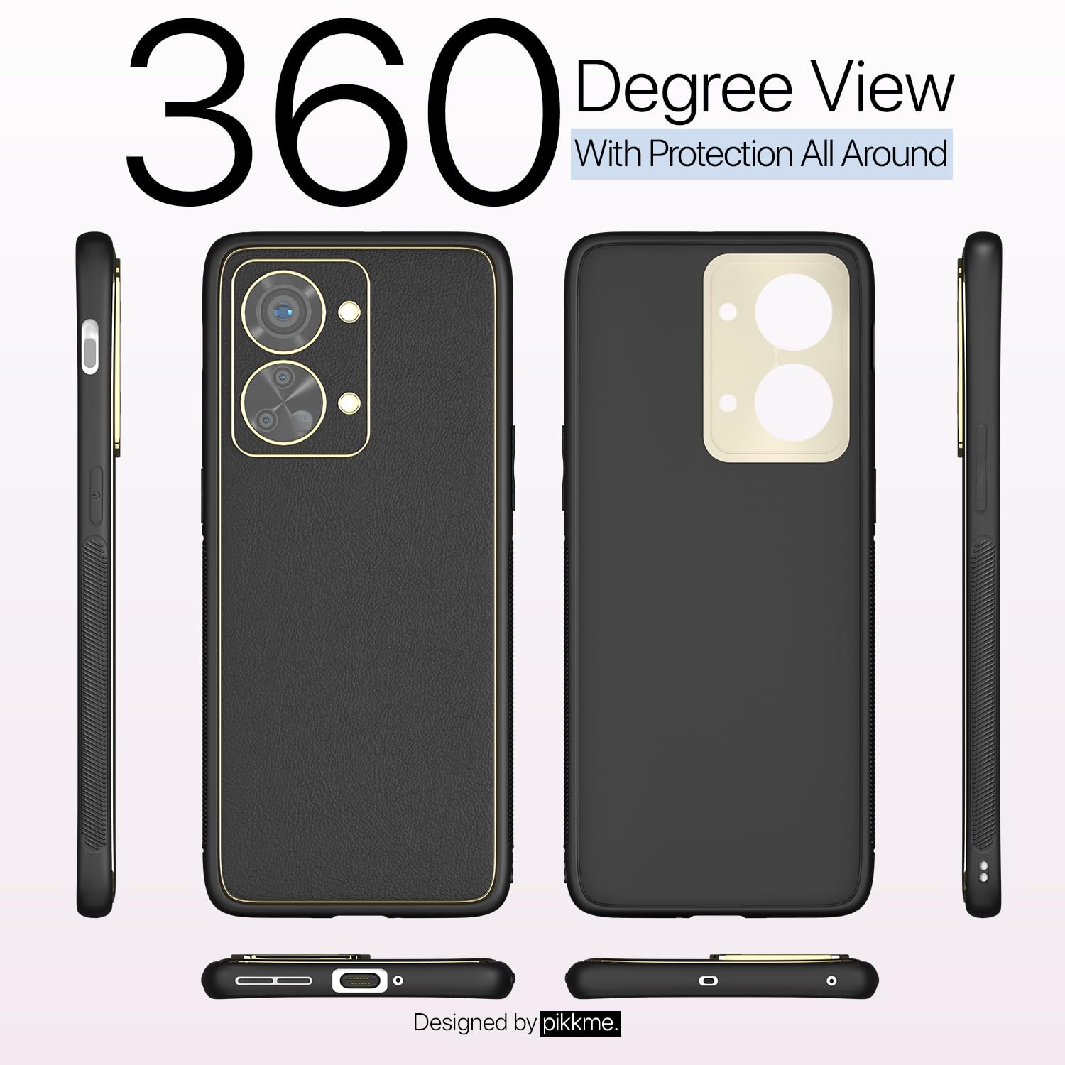 Pikkme OnePlus Nord 2T 5G Chrome black back cover – photo 2